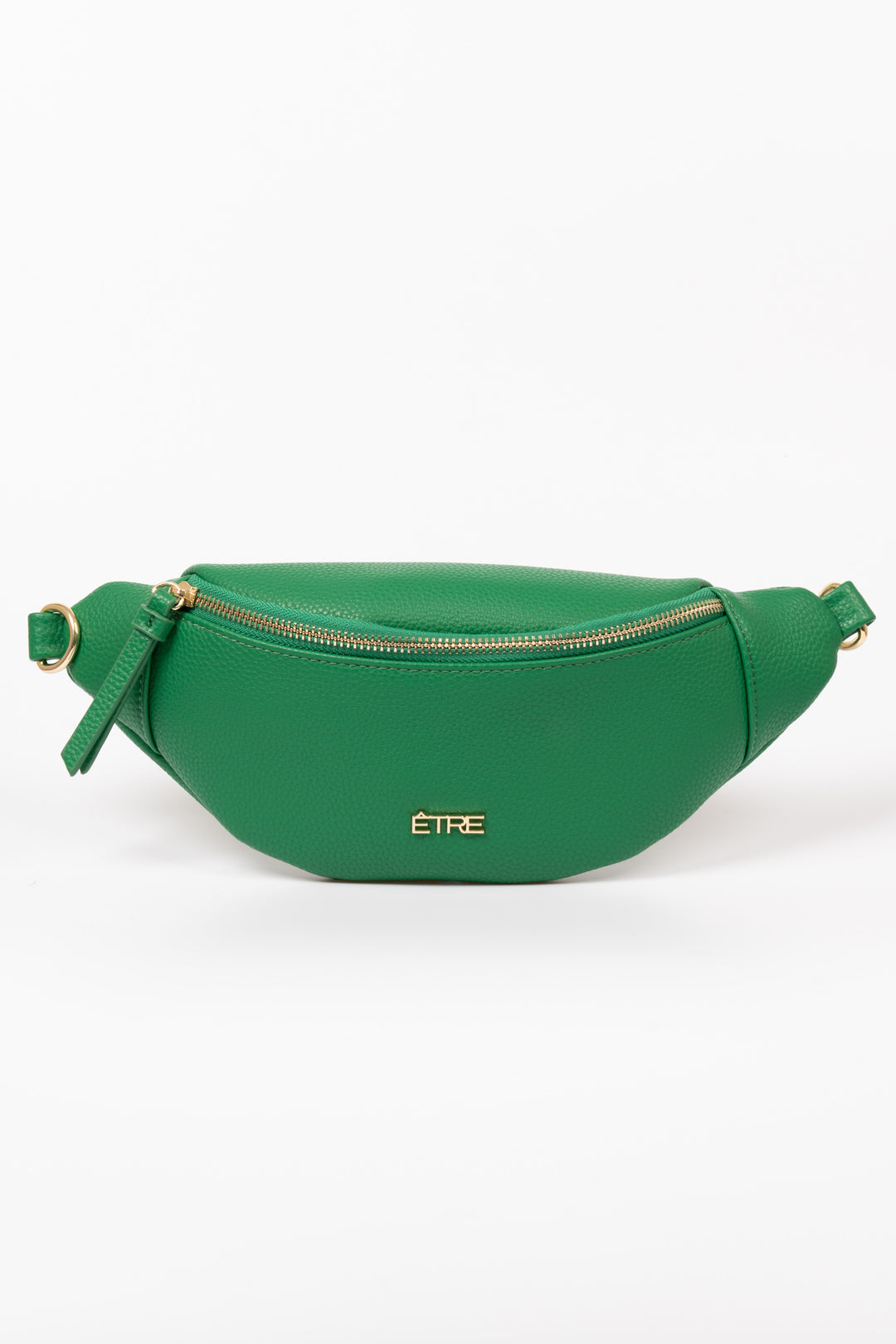 lola-bum-bag-green-pebbled-faux-leather-front-etre-logo