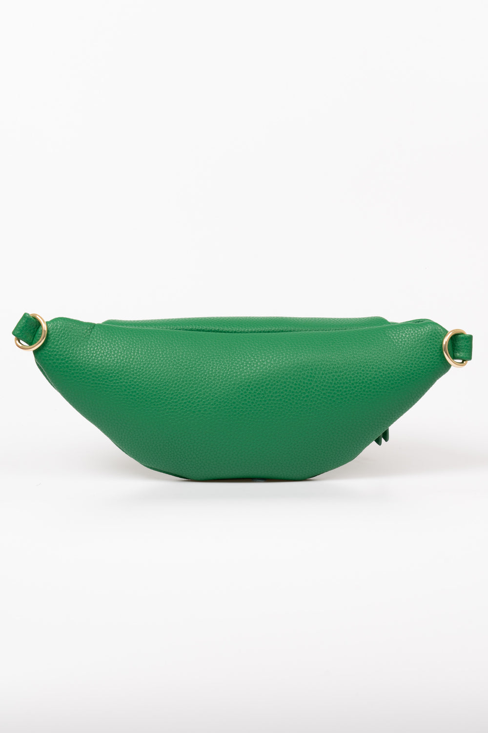 lola-bum-bag-green-pebbled-faux-leather-front-rear-view