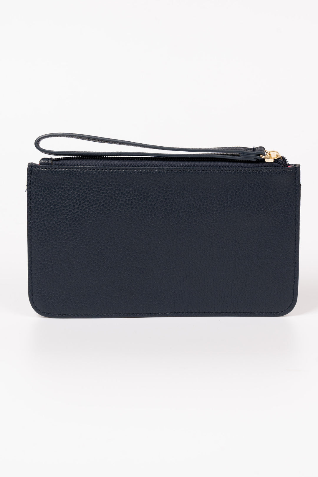 tate-passport-holder-clutch-wallet-navy-blue-pebbled-faux-leather-wrist-strap