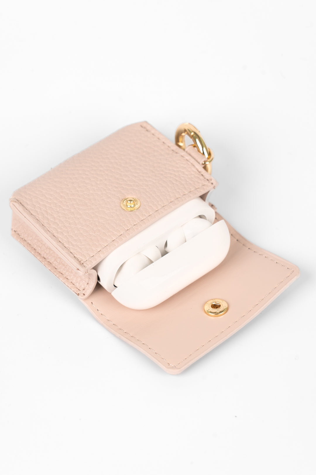 asher-wireless-earbuds-case-nude-faux-leather-with-earphones-inside