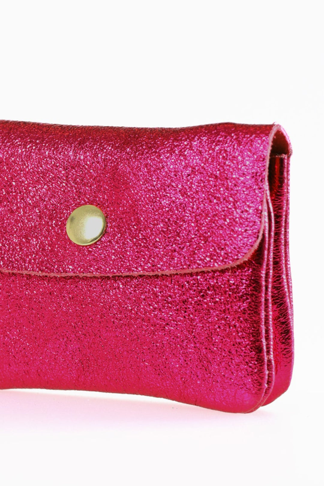 Magenta Small Leather Coin Purse