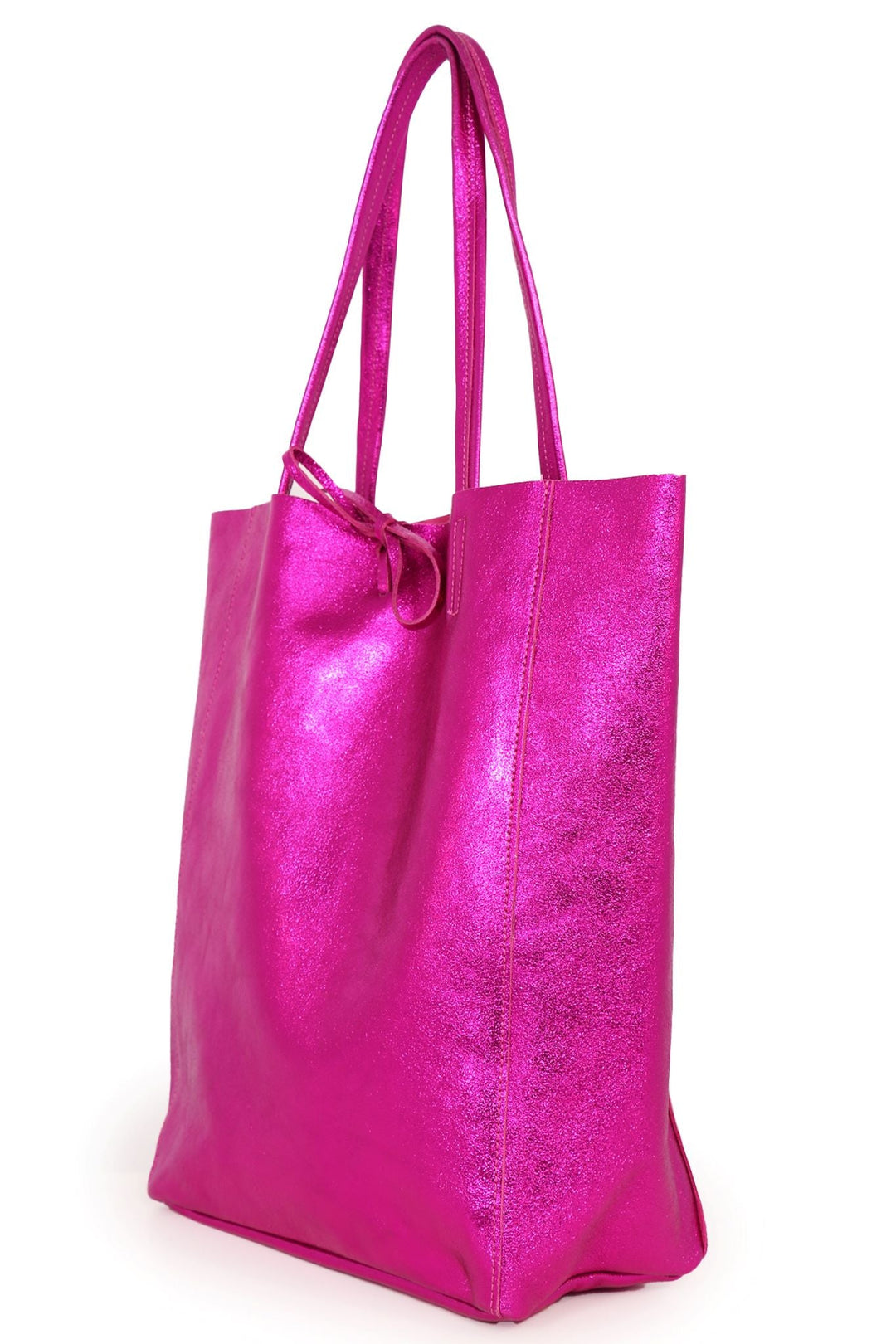 Heather Tote Bag - Raspberry, Metallic