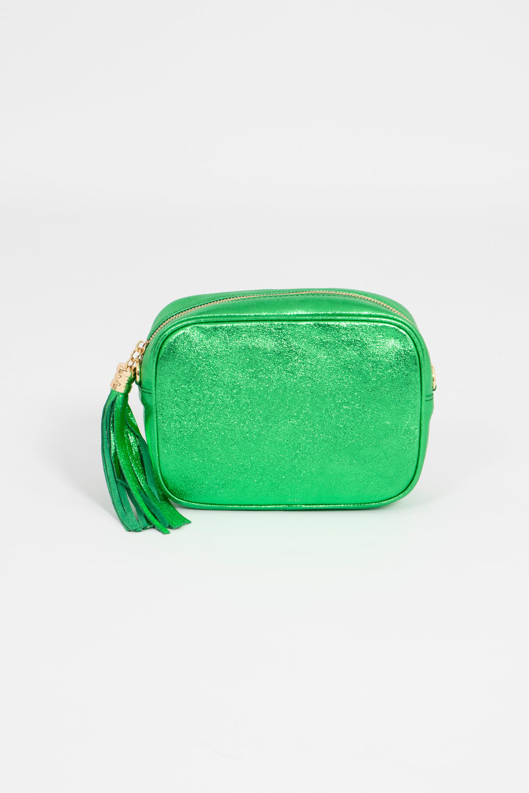 Beau Crossbody Bag - Bright Green, Metallic