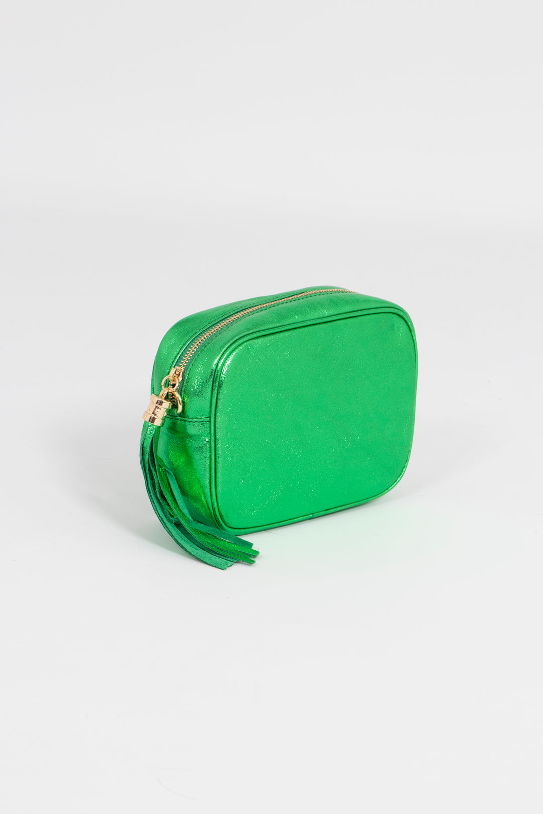 Beau Crossbody Bag - Bright Green, Metallic