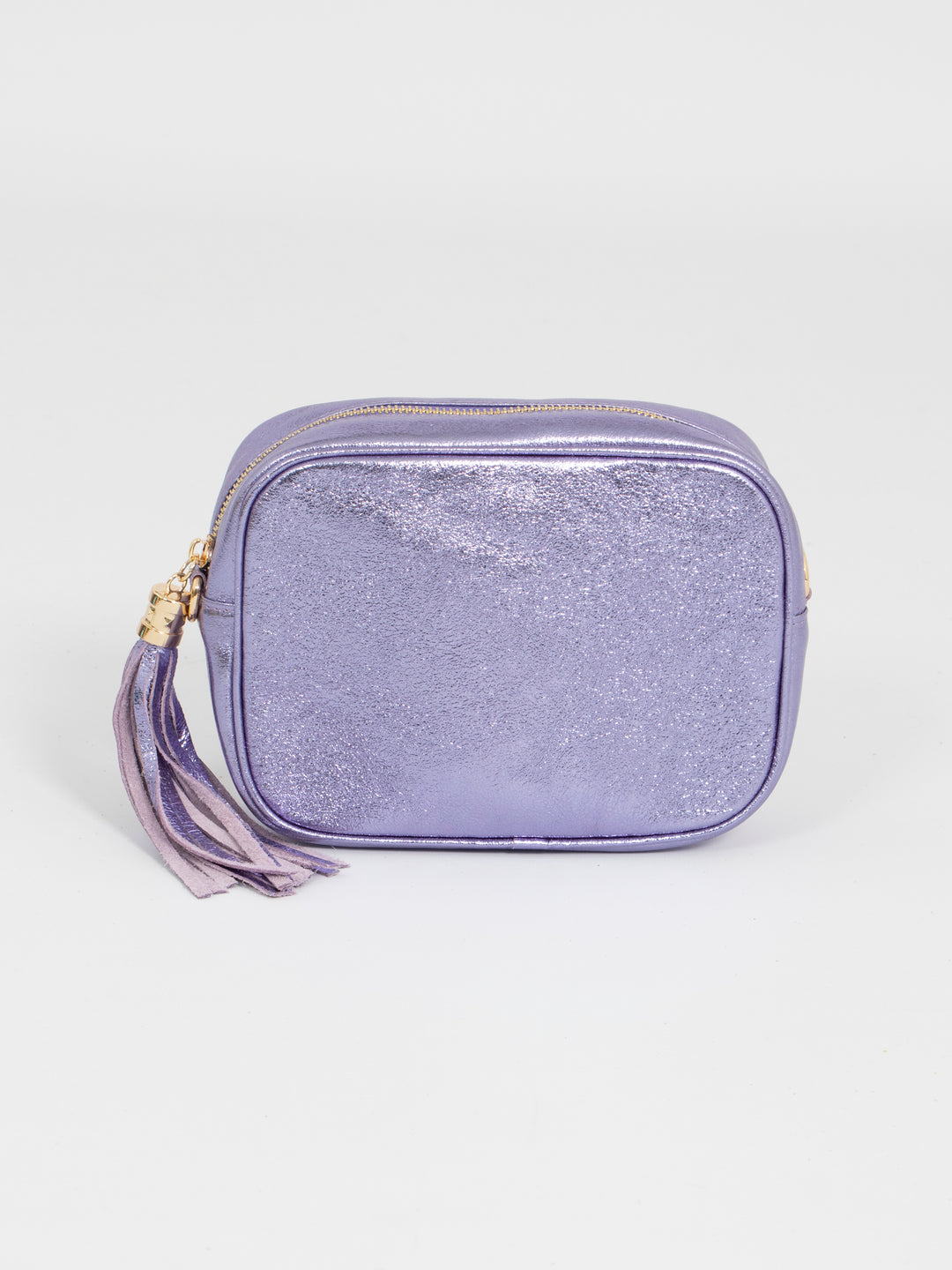 beau-italian-leather-crossbody-bag-lilac-metallic-front-view