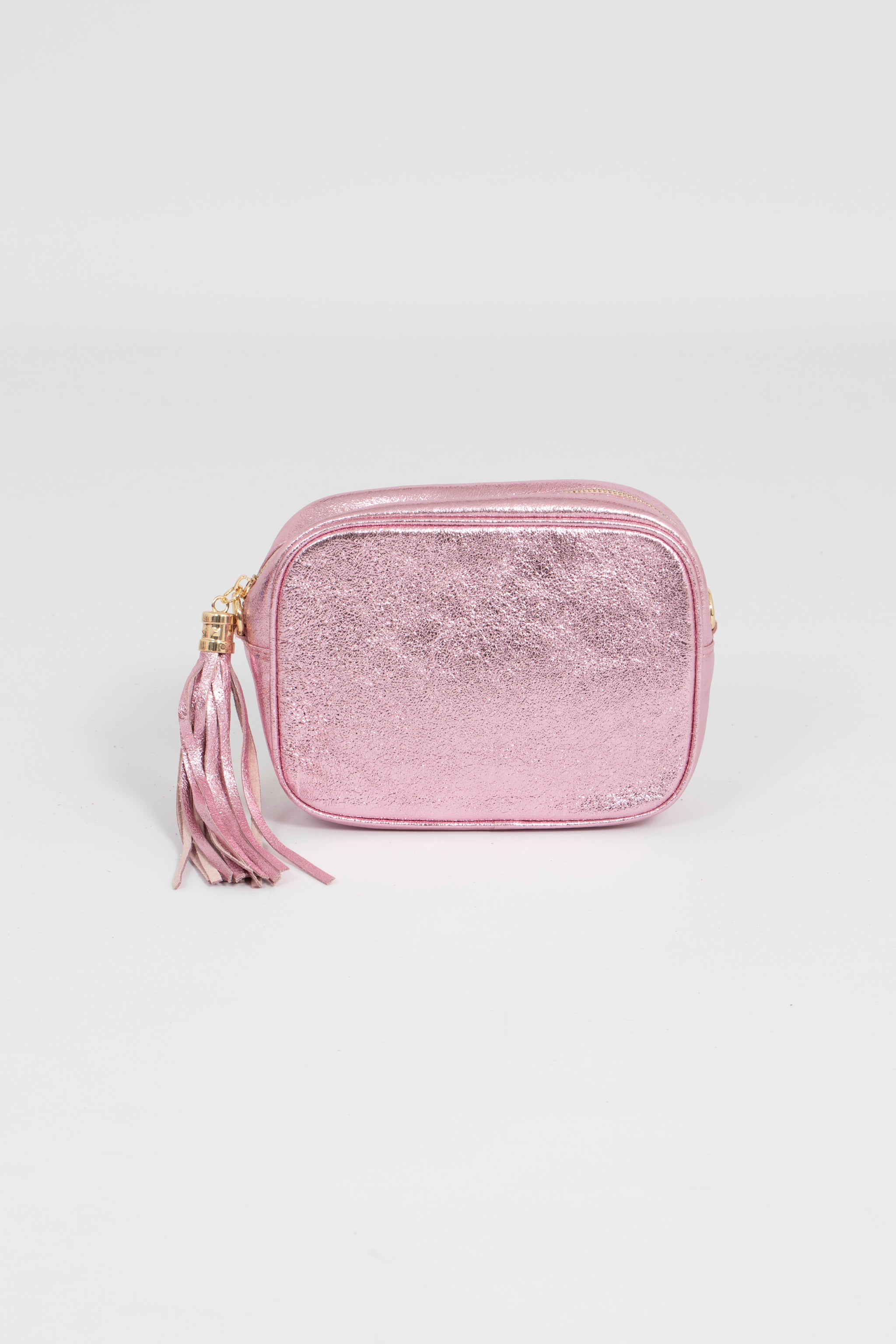 Pink metallic purse best sale