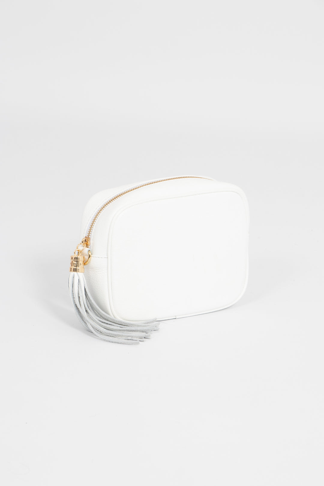 Beau Crossbody Bag - White, Pebbled