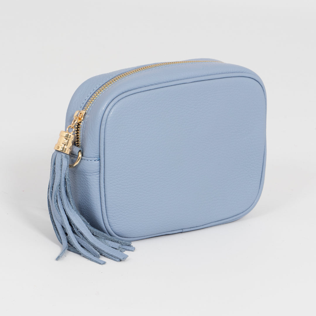 Beau Crossbody Bag - Azure Blue, Pebbled