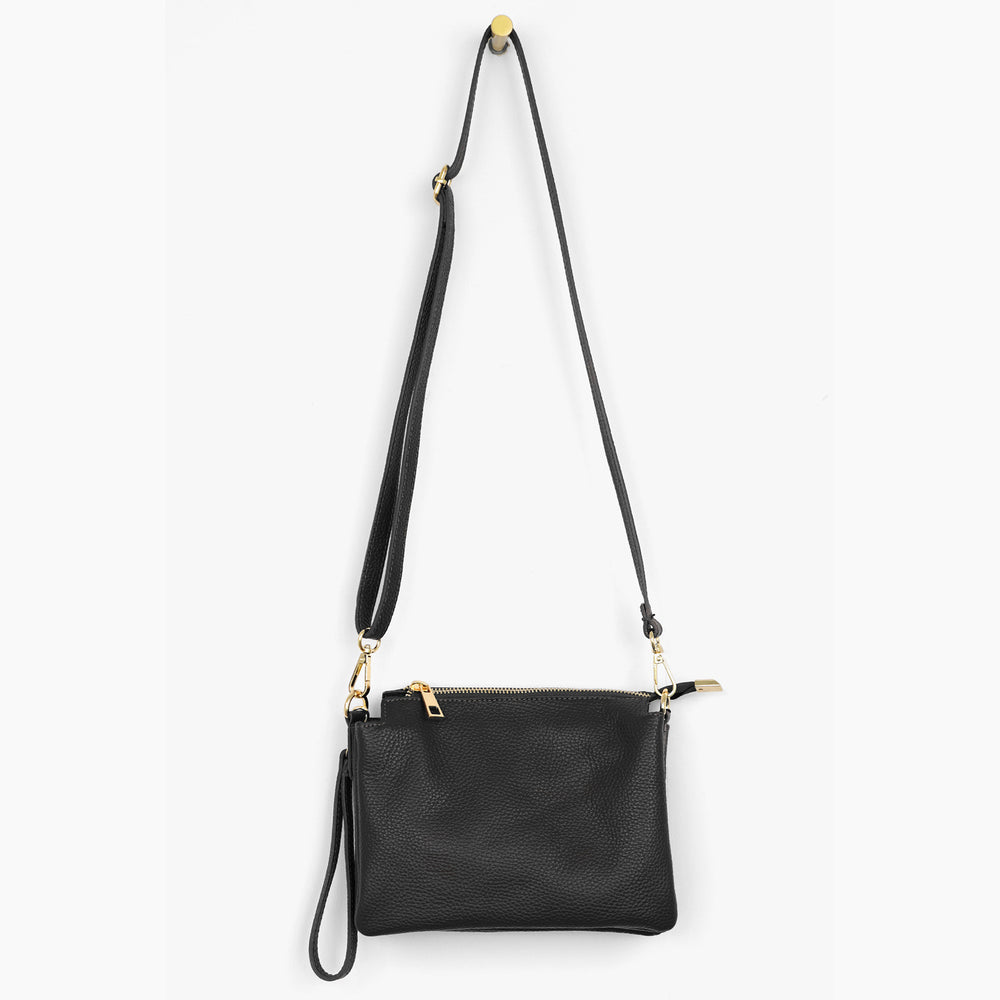 black-italian-leather-triple-section-crossbody-bag-adjustable-strap