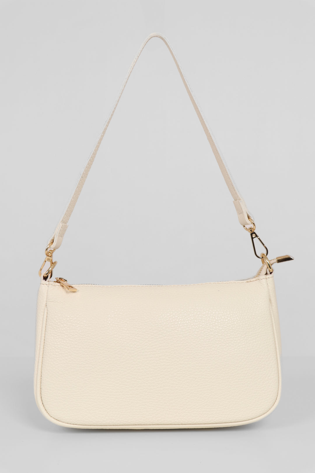 Chloe Baguette Bag - Cream, Pebbled