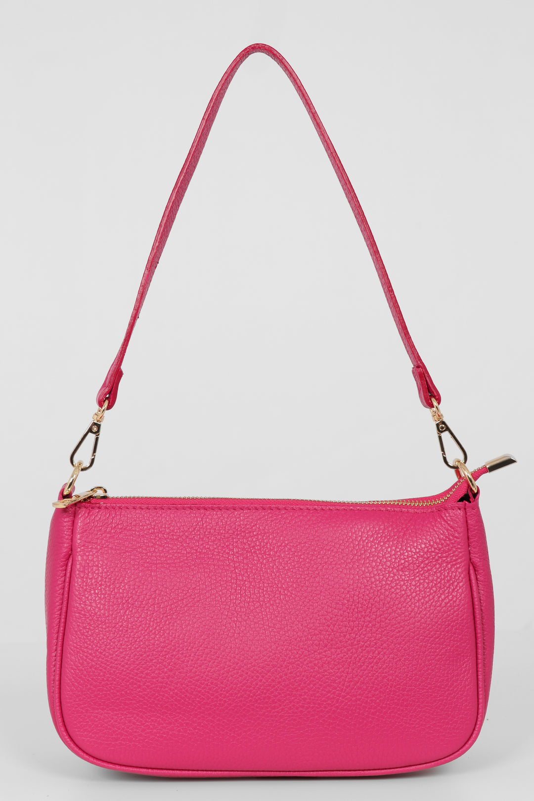 Chloe Baguette Bag - Raspberry, Pebbled