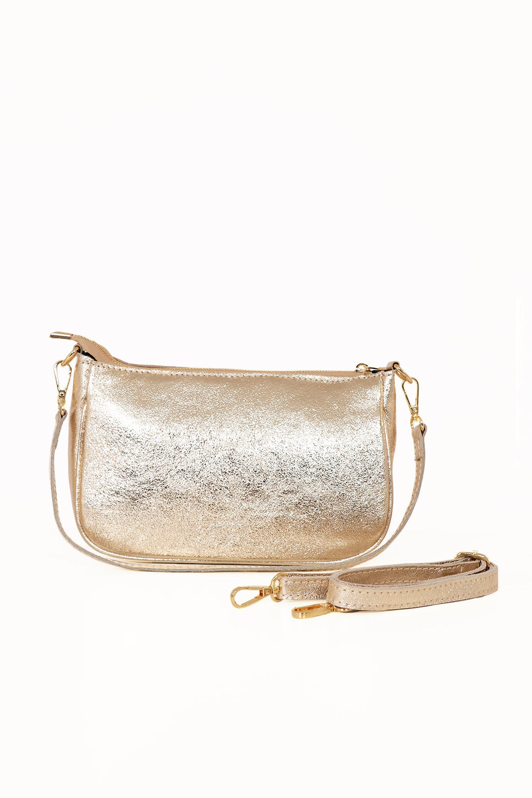 Gold Genuine Italian Leather Baguette Bag – MSH Wholesale