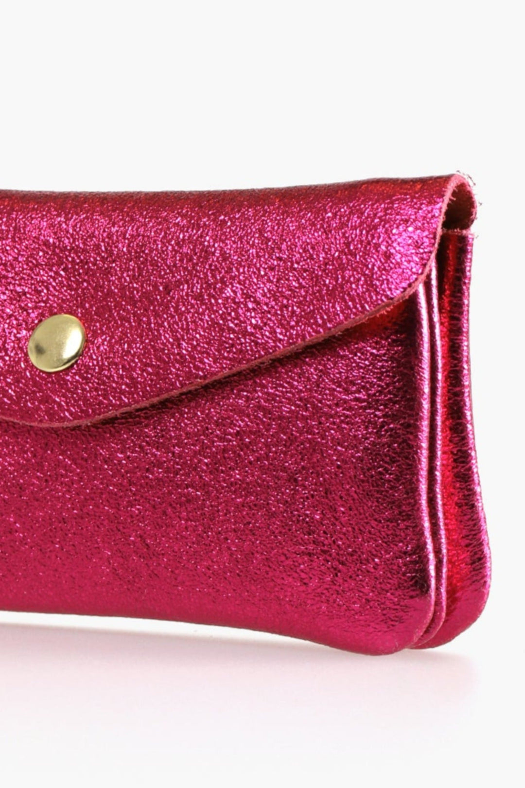 Magenta Medium Leather Coin Purse