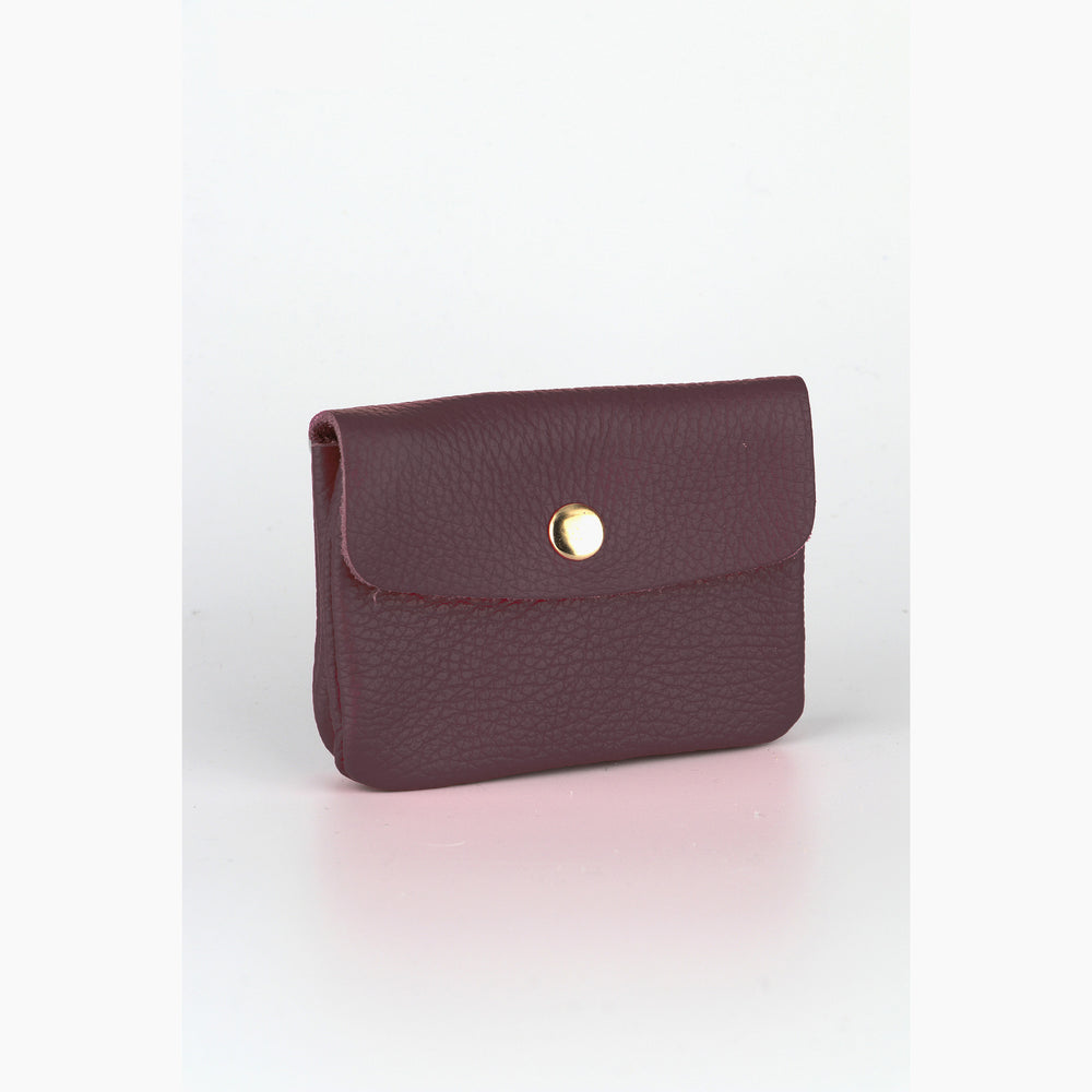 Small-Italian-Leather--Button-Fastened-Coin-Purse-with-Internal-Zip-in-Wine