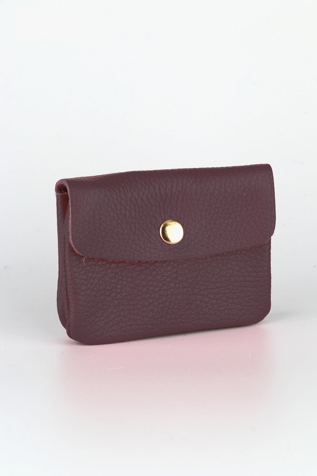 Small-Italian-Leather--Button-Fastened-Coin-Purse-with-Internal-Zip-in-Wine