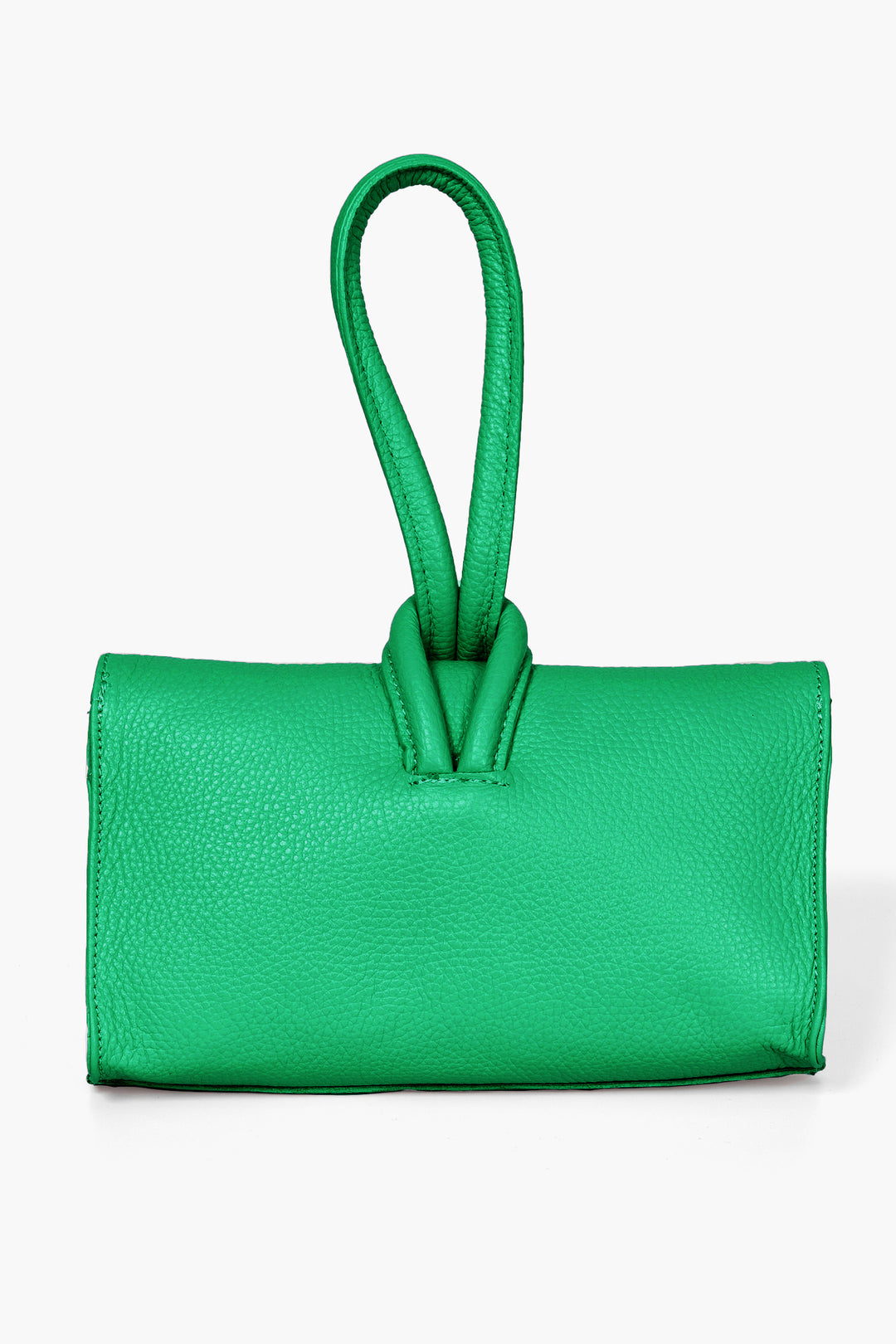 Trixie-Clutch-Bag-Pebbled-Italian-Leather-in-Bright-Green-Back