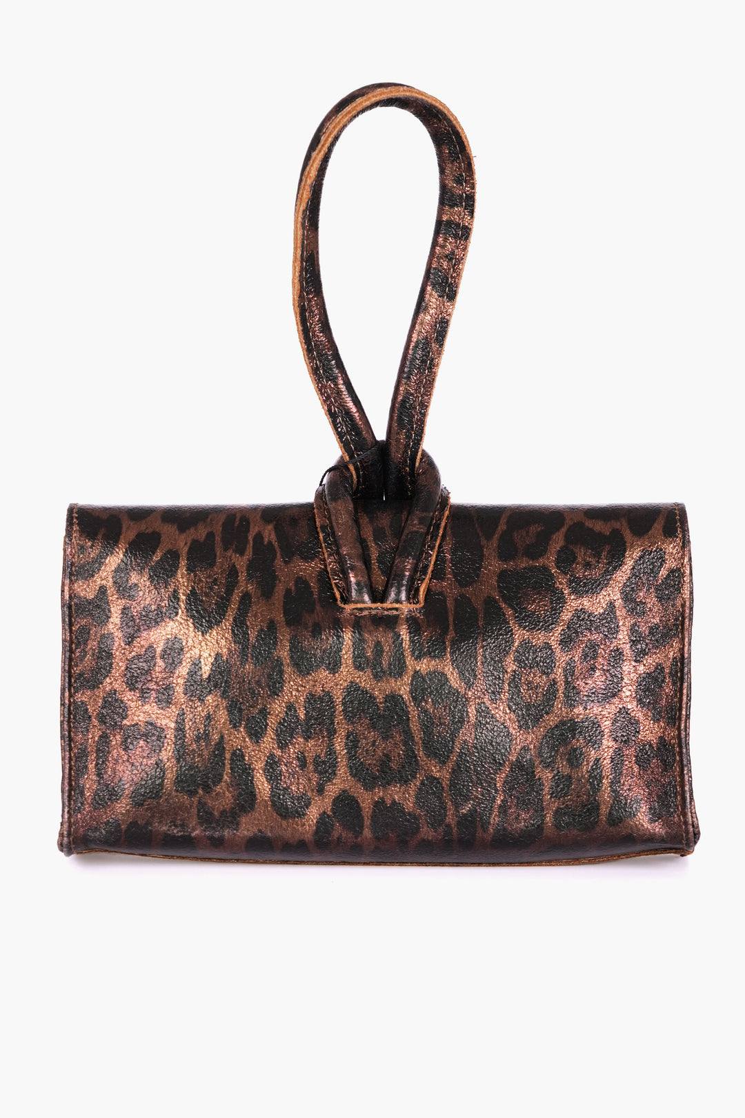 Trixie-Leopard-Print-Clutch-Bag-Metallic-Italian-Leather-in-Bronze-Back