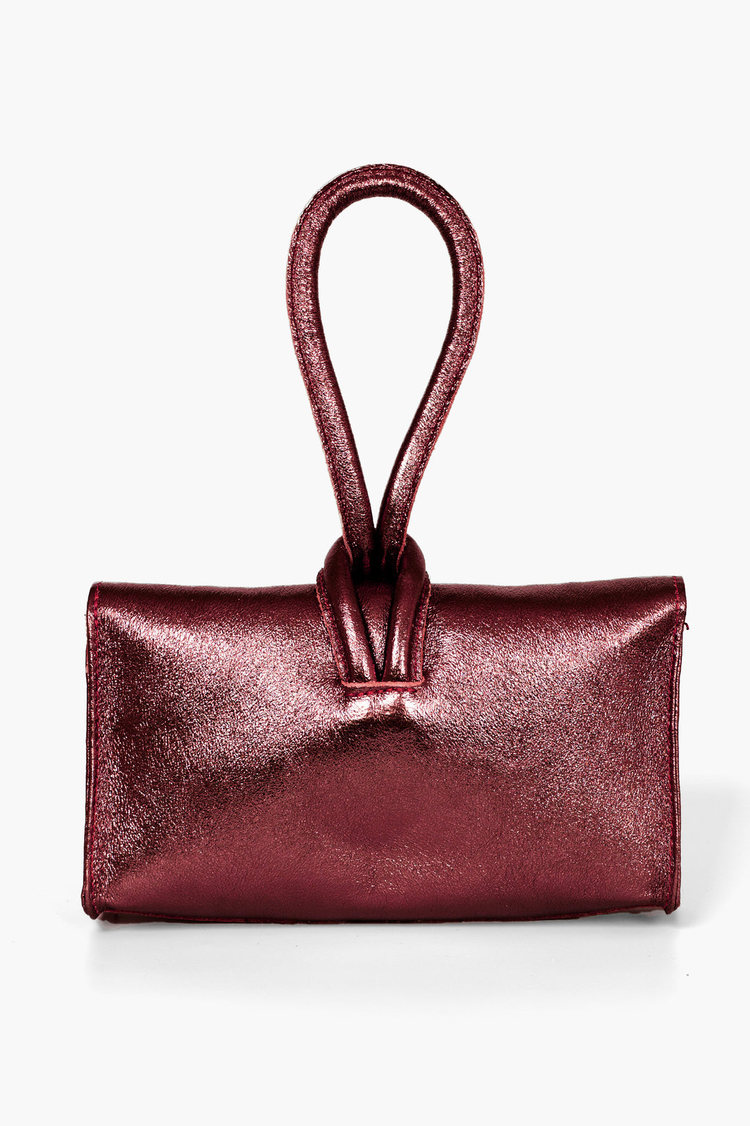 Trixie-Clutch-Bag-Metallic-Italian-Leather-in-Cherry-Back