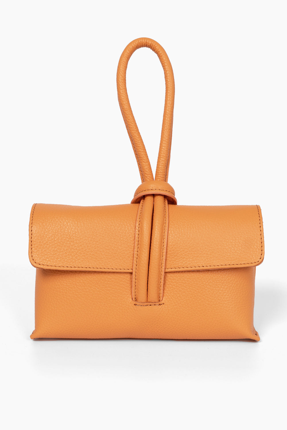 trixie-apricot-pebbled-italian-leather-clutch-bag-orange