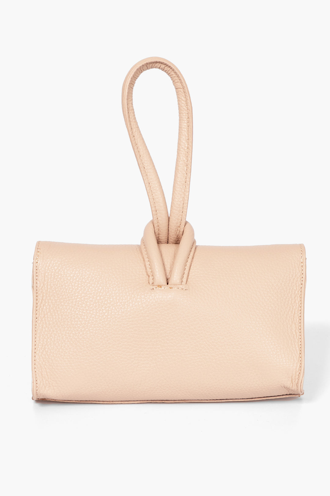 trixie-nude-pebbled-clutch-bag-rear-view-loop-handle-closure