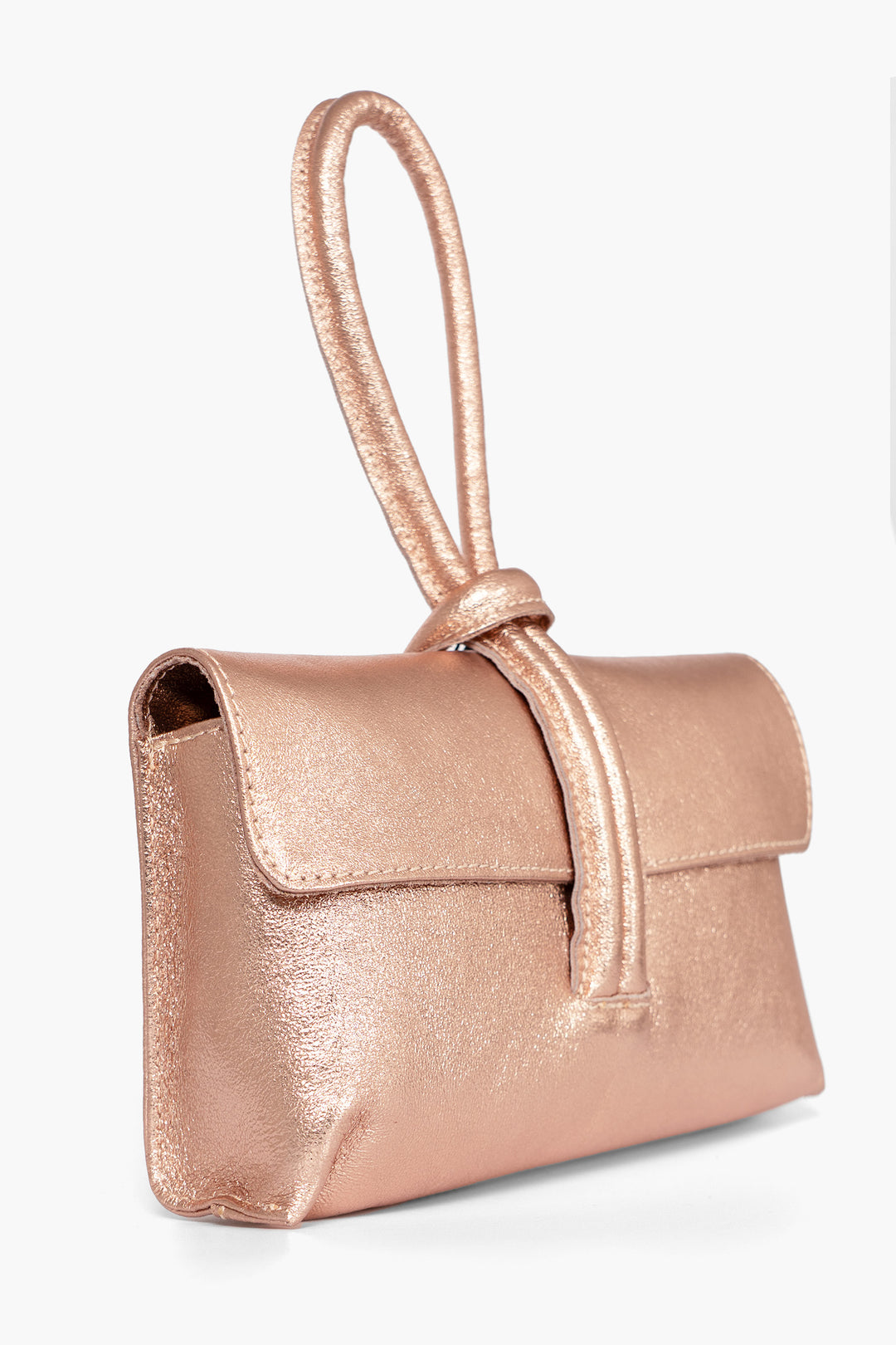 trixie-rose-gold-metallic-clutch-bag-side-view-loop-handle