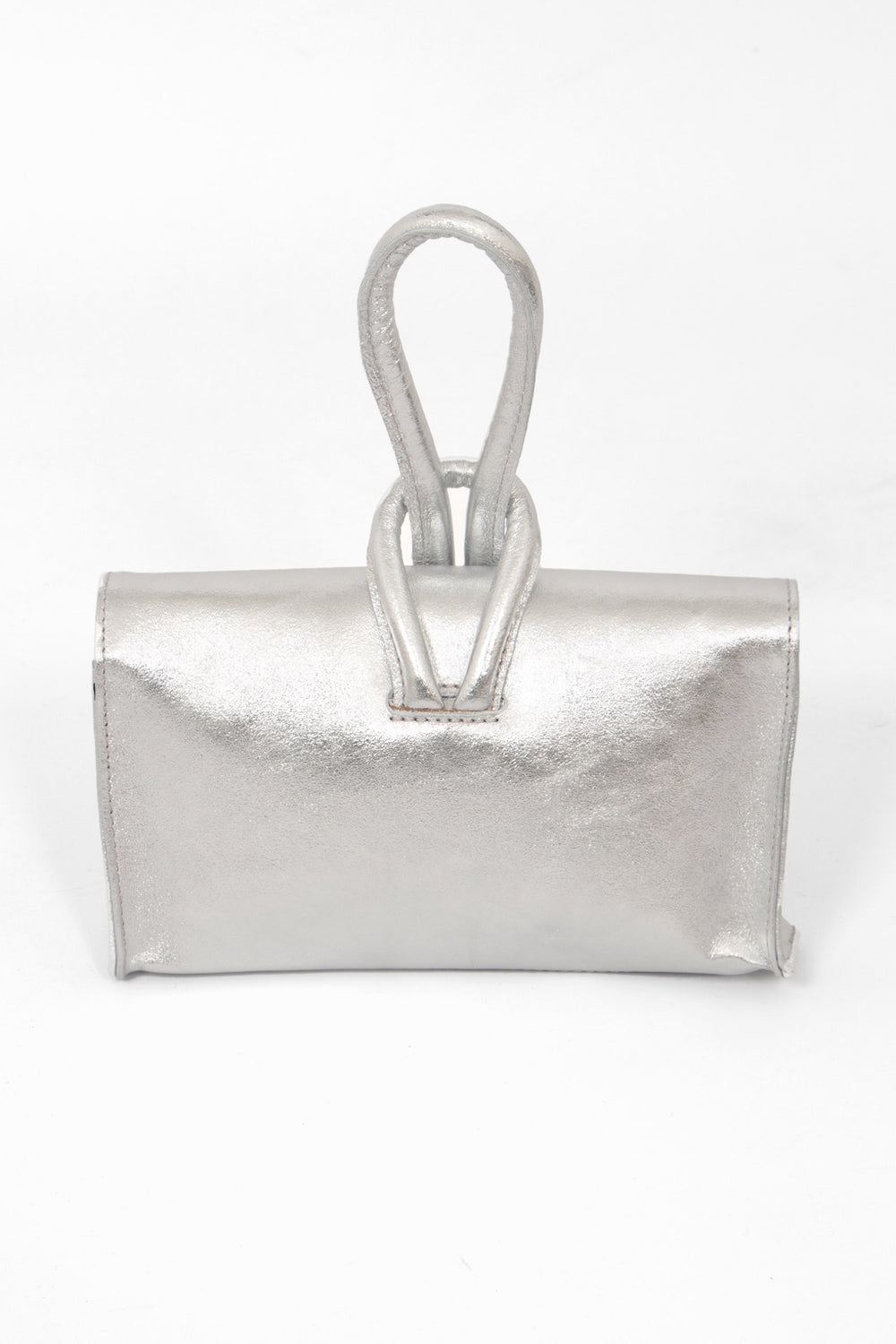 trixie-italian-leather-wristlet-clutch-bag-silver-metallic-rear-view-wrist-strap-loop