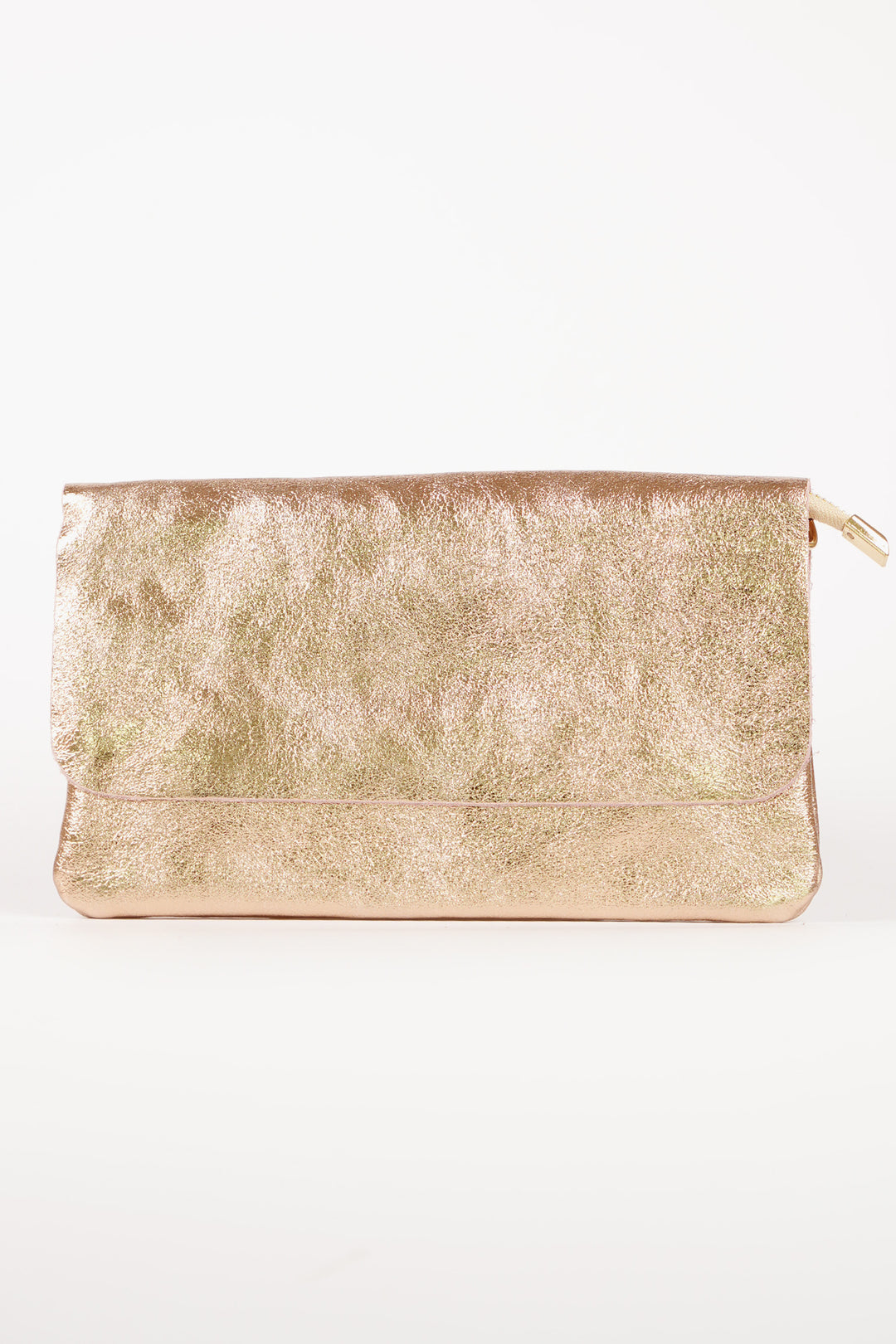 britta-italian-leather-clutch-bag-peach-gold-front
