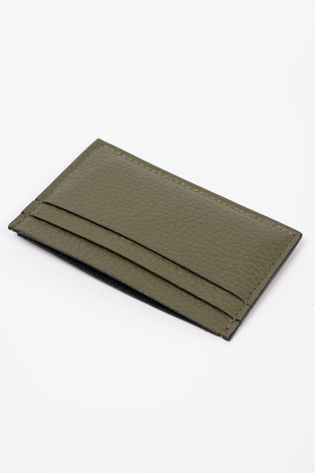 rhea-italian-leather-card-holder-khaki-pebbled-three-card-slots-each-side