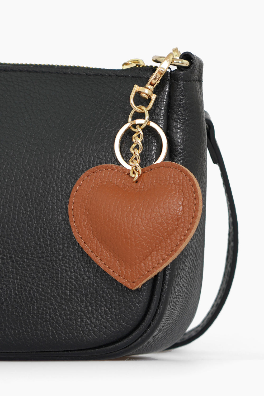 valentina-italian-leather-love-heart-keyring-tan-pebbled-attached-to-a-handbag