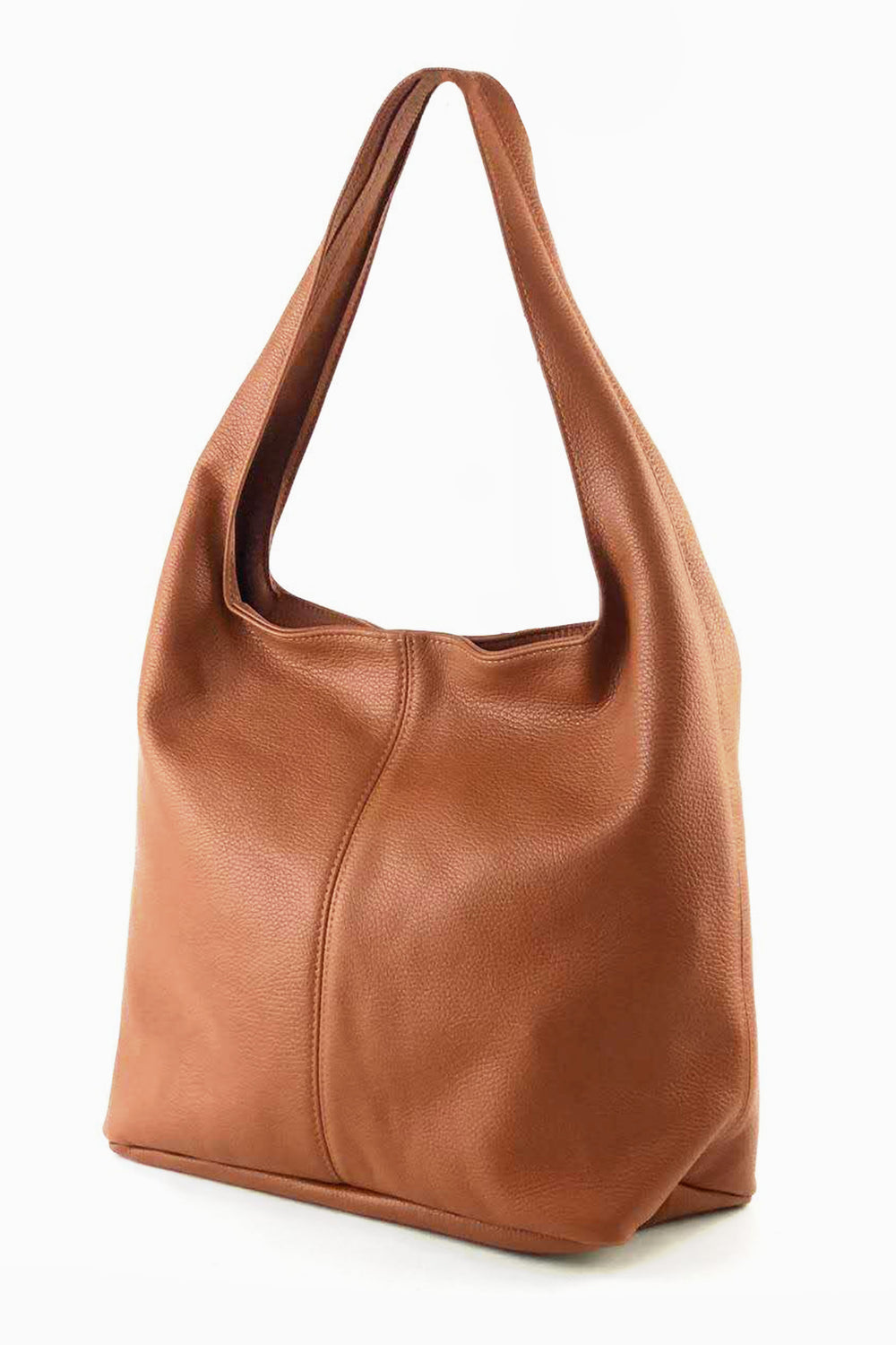 ridley-tan-pebbled-italian-leather-shoulder-bag-loop-handle