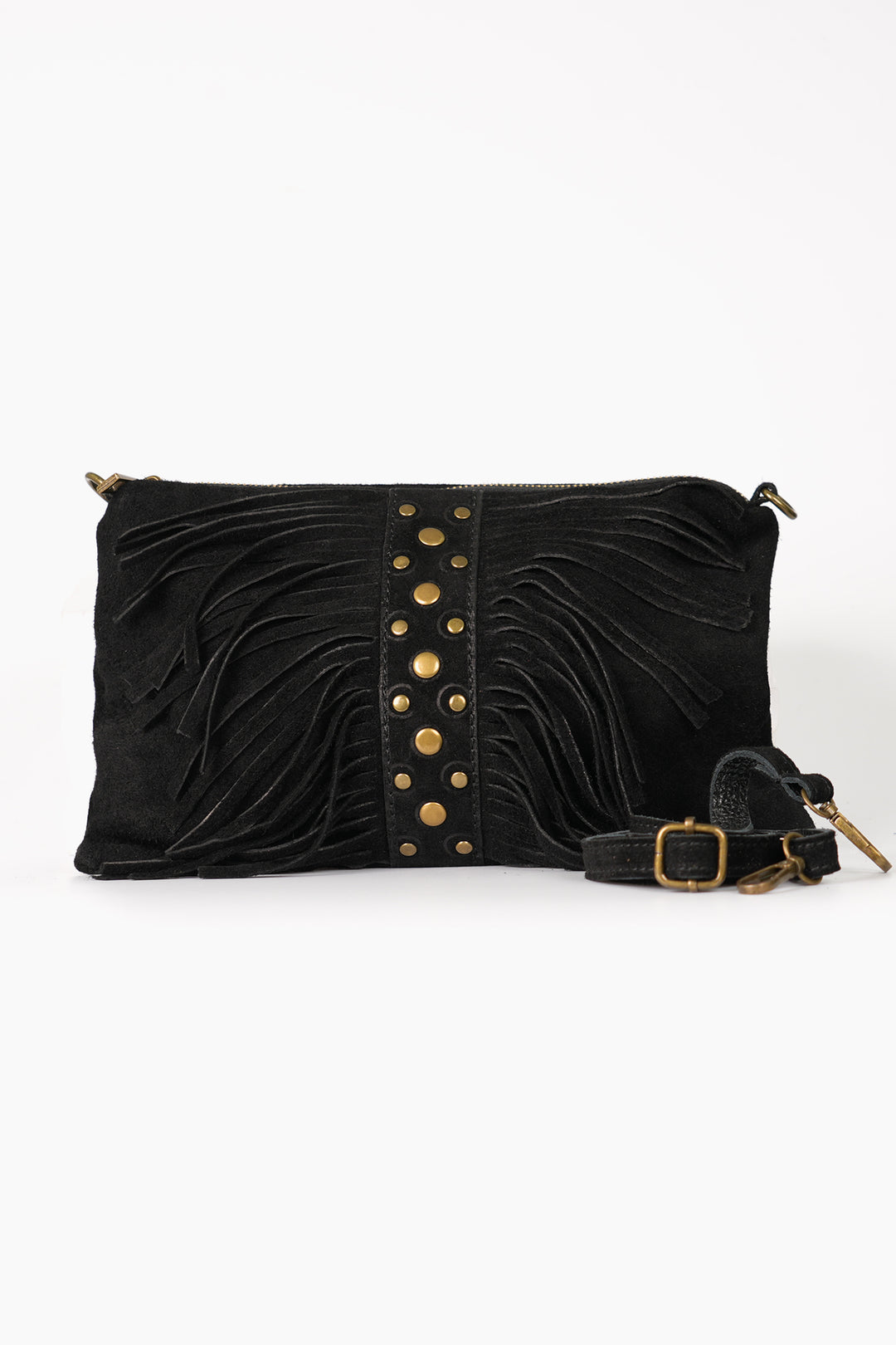 hollis-italian-suede-leather-fringed-clutch-bag-with-studs-black-detachable-strap