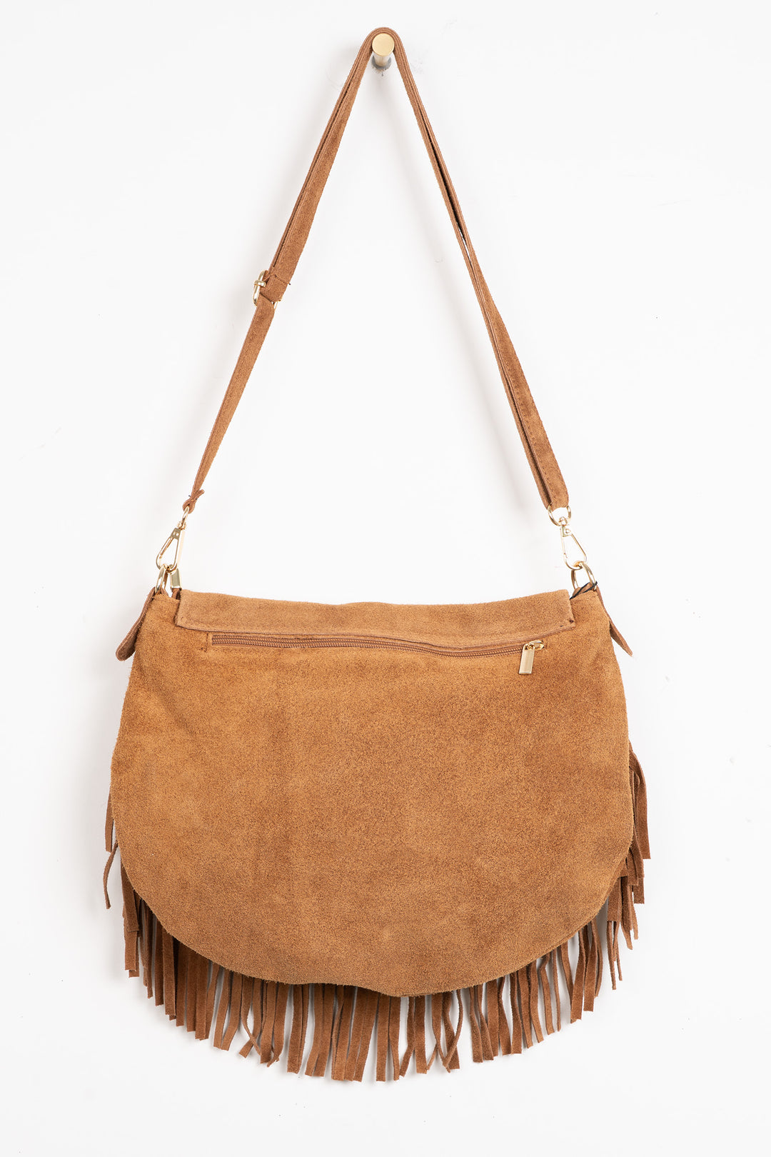 Fringed-Crossbody-Bag-Italian-Suede-Leather-in-Tan-Back