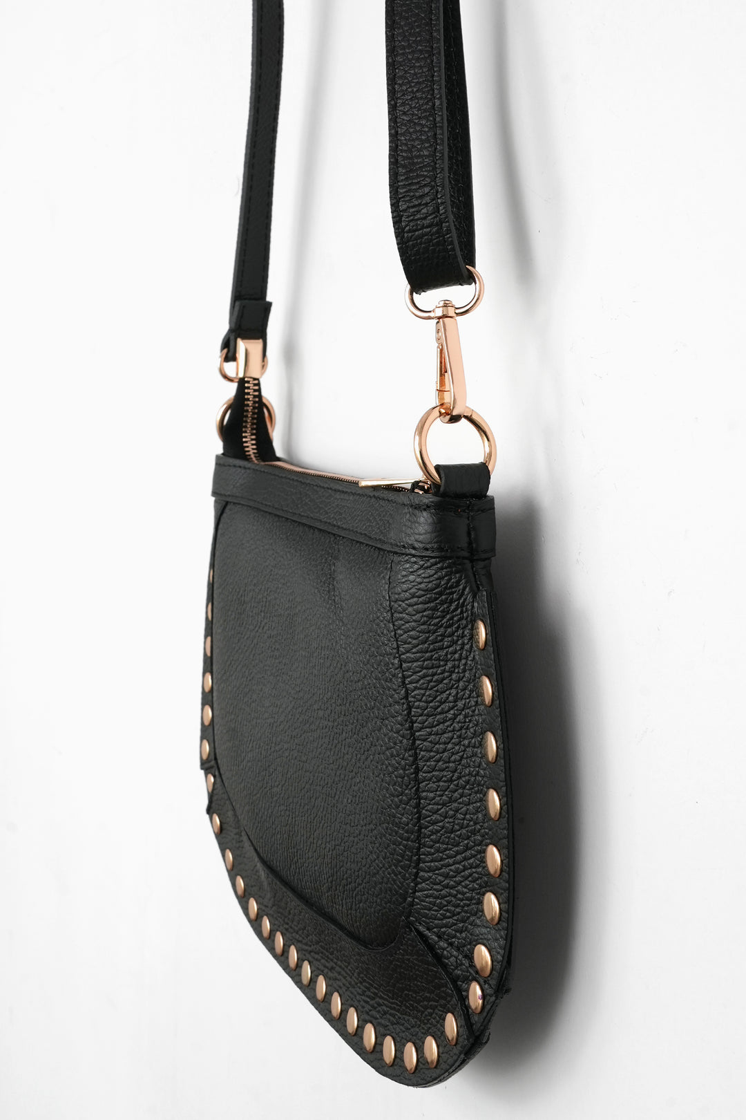 Studded-Crossbody-Bag-Metallic-Italian-Leather-in-Black-Side