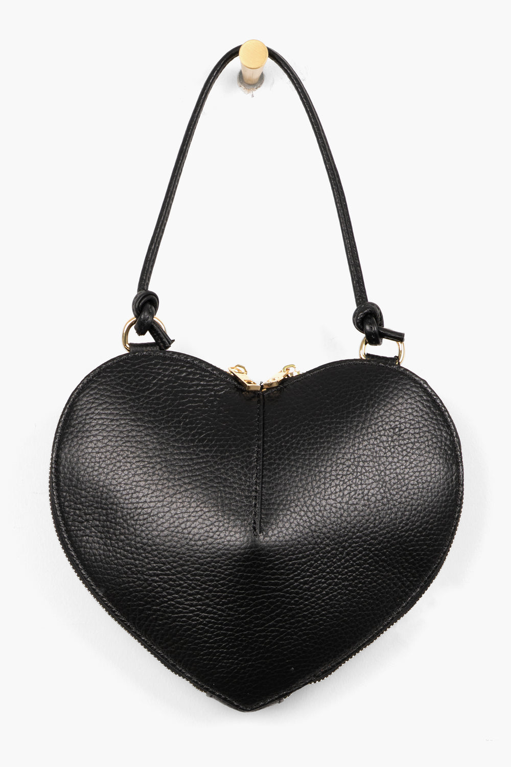 Heart-Crossbody-Bag-Pebbled-Italian-Leather-in-Black-Front