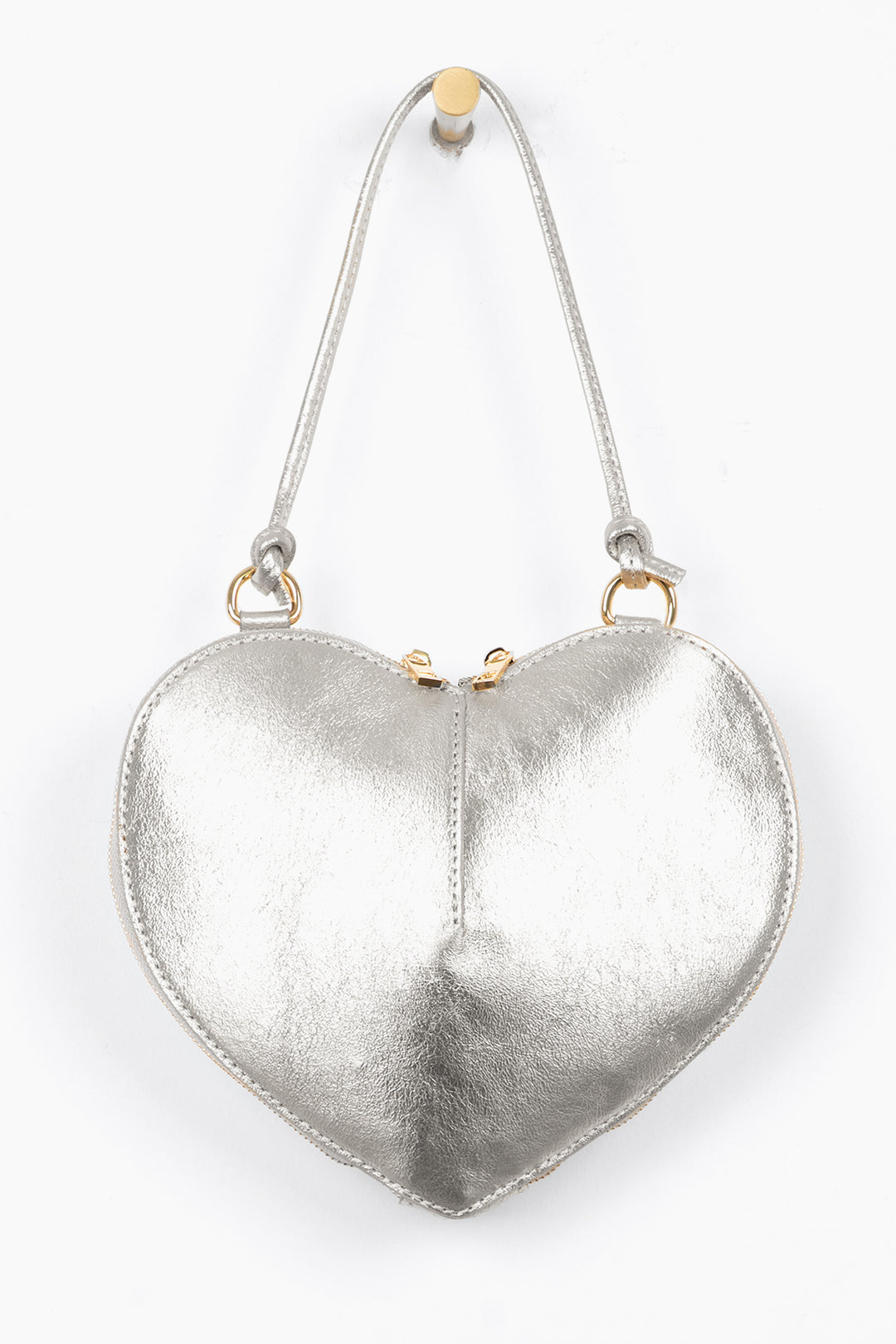 Heart-Crossbody-Bag-Metallic-Italian-Leather-in-Silver-Front