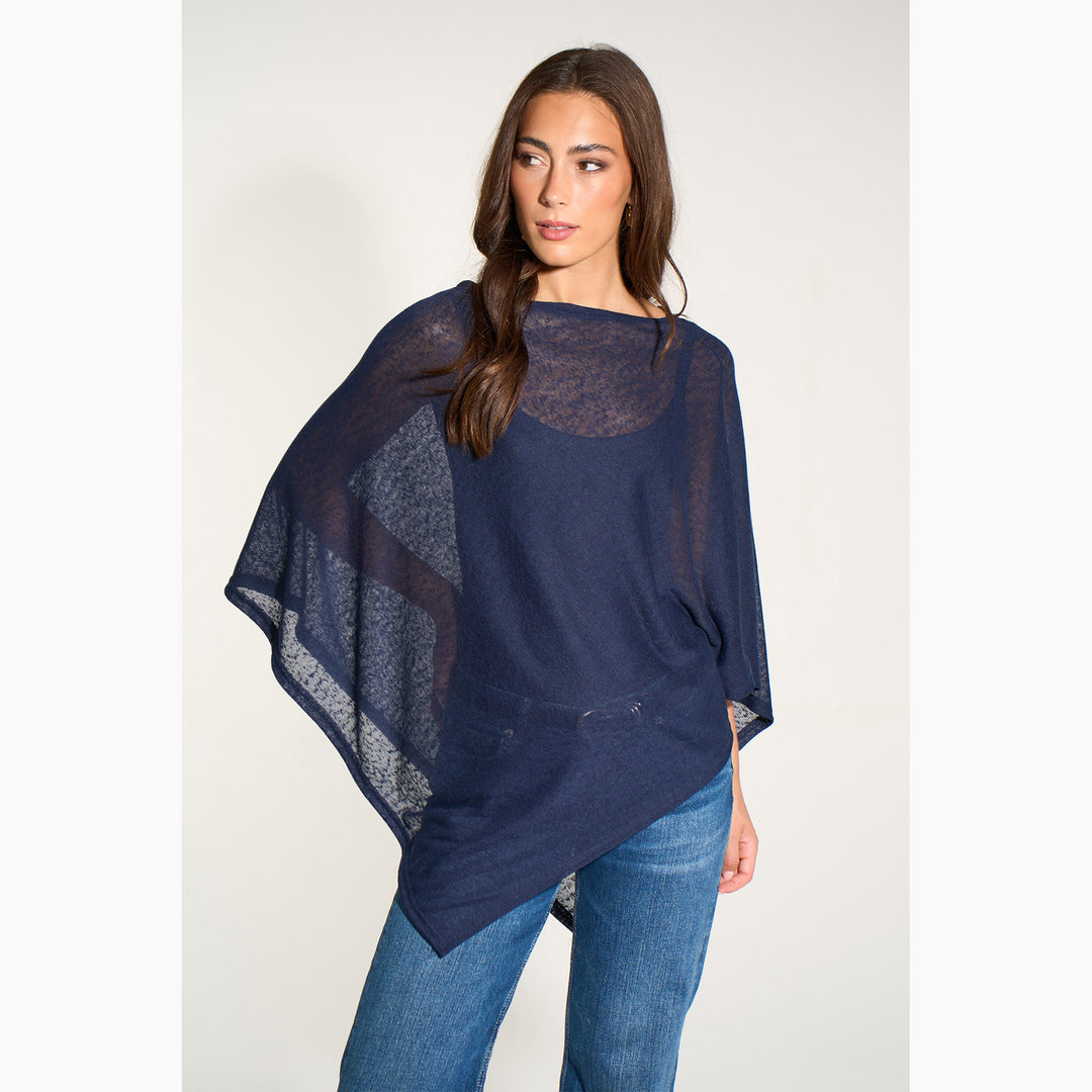 Kim-lightweight-knitted-poncho-navy-blue