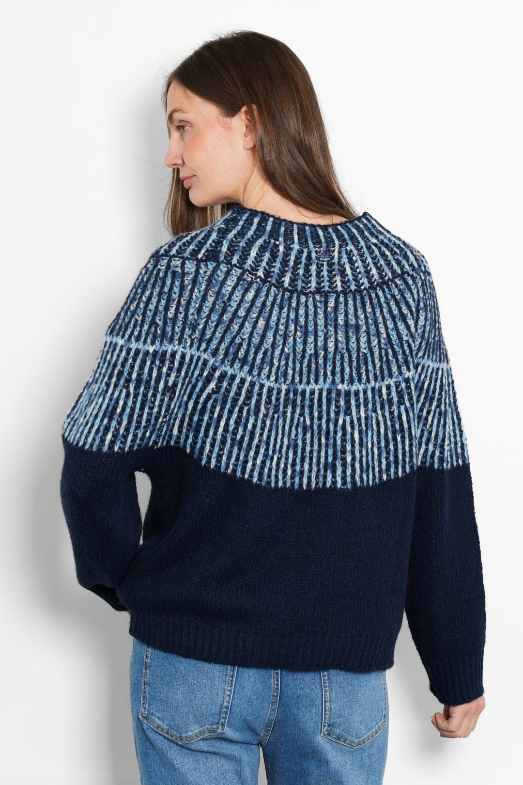 tilda-wool-blend-jumper-navy-blue-blue-scandi-rear-view-patterned