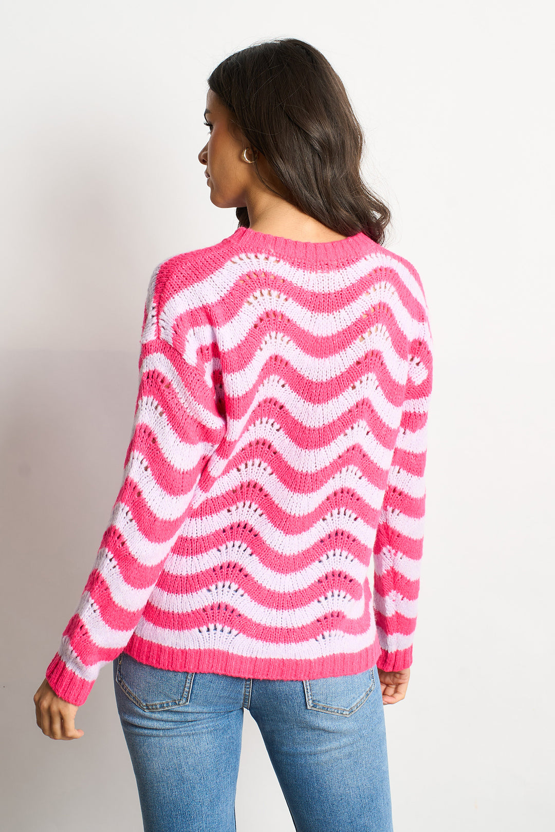 Wave-Stripe-Scalloped-Italian-Wool-Blend-Jumper-in-Pink-back