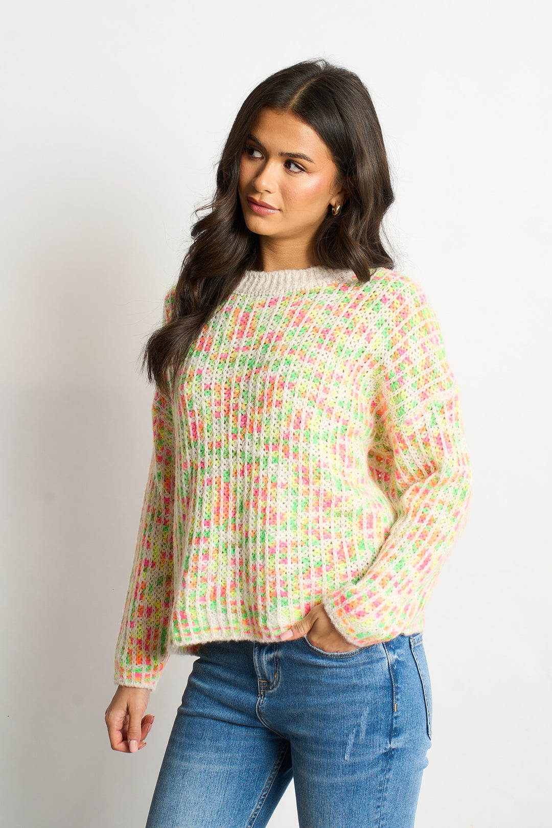 Speckled-Italian-Wool-Blend-Jumper-in-Cream-Side