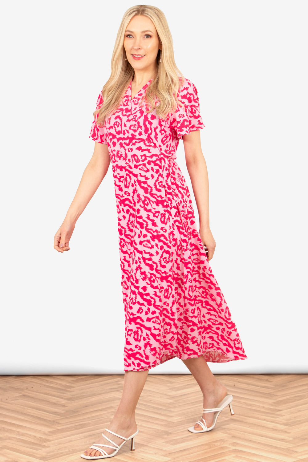 addie-short-sleeve-wrap-dress-pink-animal-print-v-neck-waist-tie