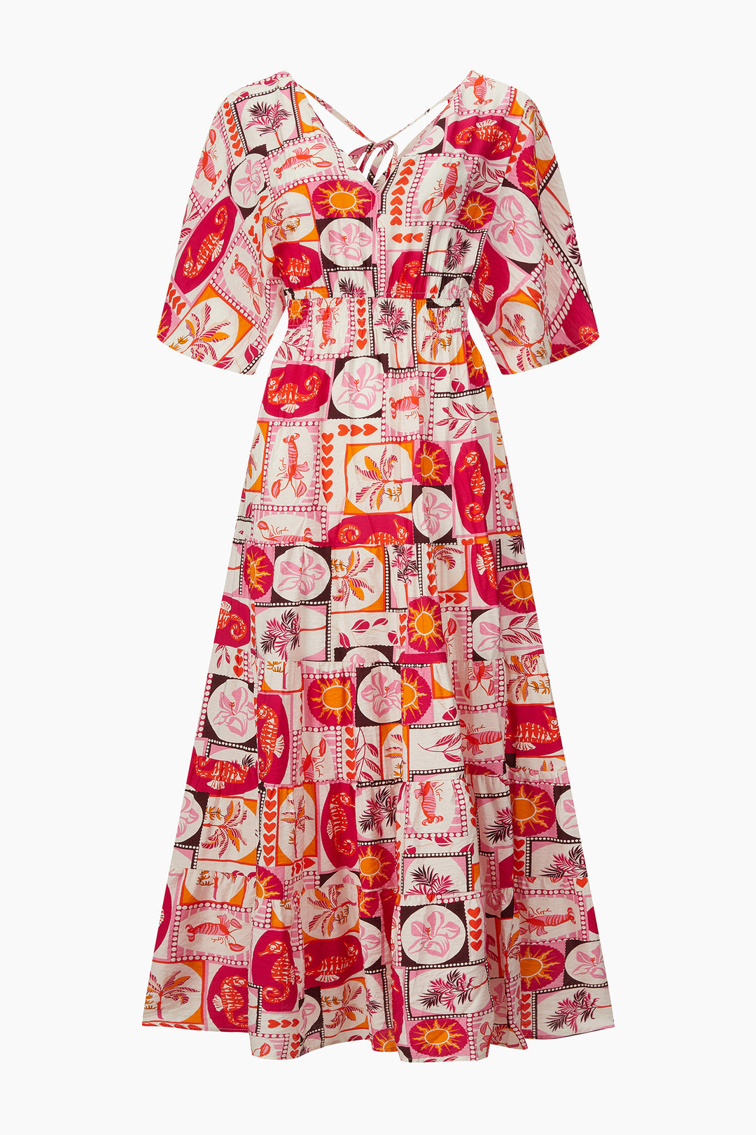 Postcard-Print-Maxi-Kaftan-Dress-in-Pink-product-shot