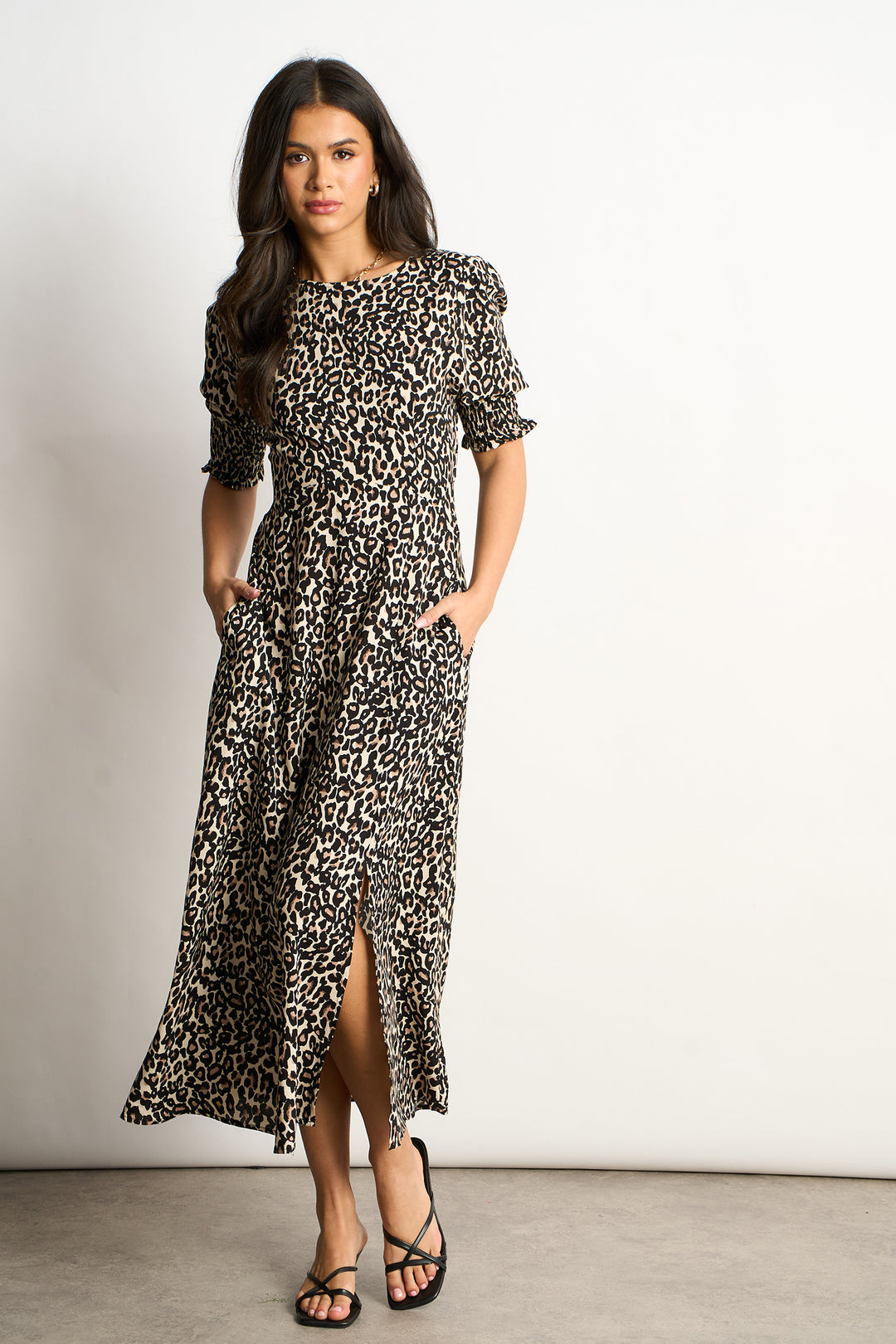 hazel-midi-tea-dress-neutral-leopard-print