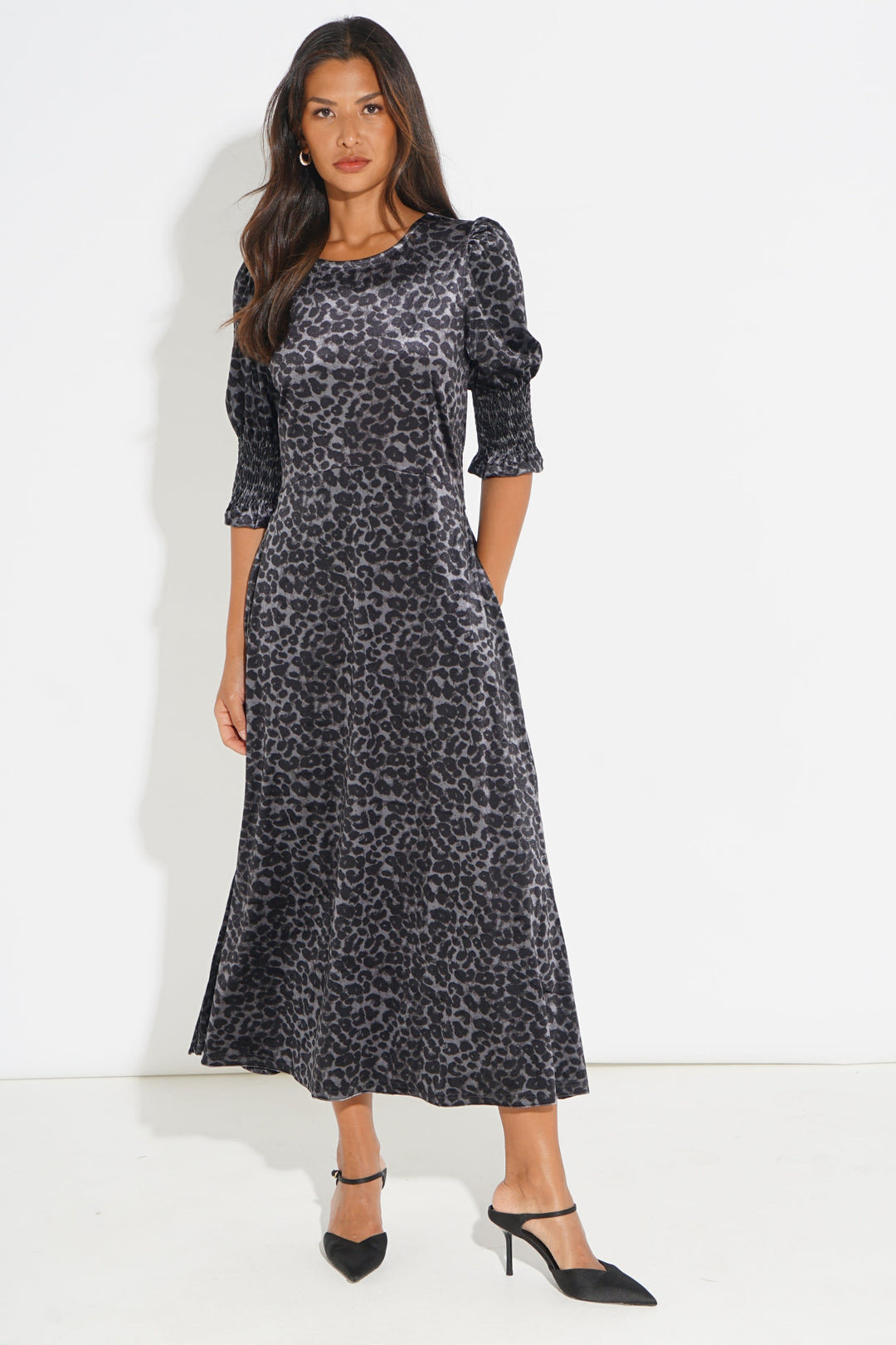 Velvet-Leopard-Print-Tea-Dress-in-Grey