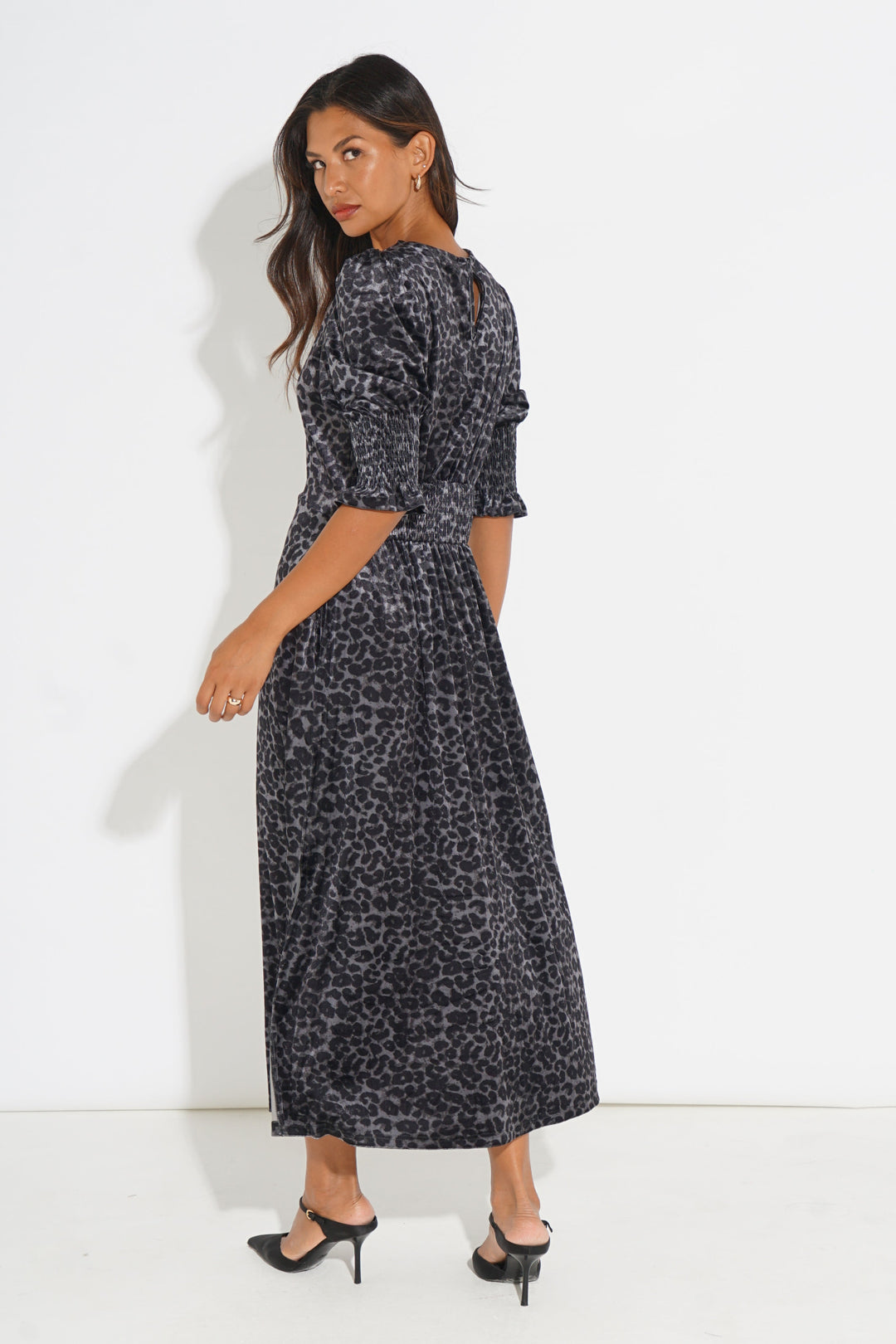 Velvet-Leopard-Print-Tea-Dress-in-Grey