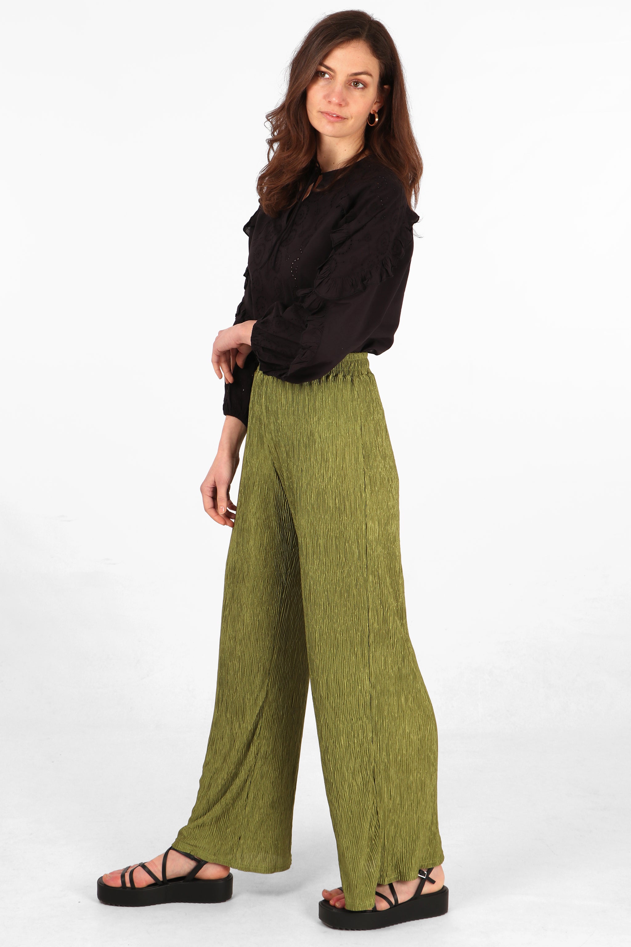 Stone Linen Cargo Wide Leg Trousers | Womens Trousers | Select Fashion  Online