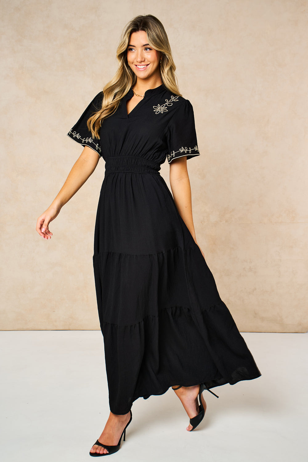 Embroidered-Tiered-Maxi-Dress-in-Black-side