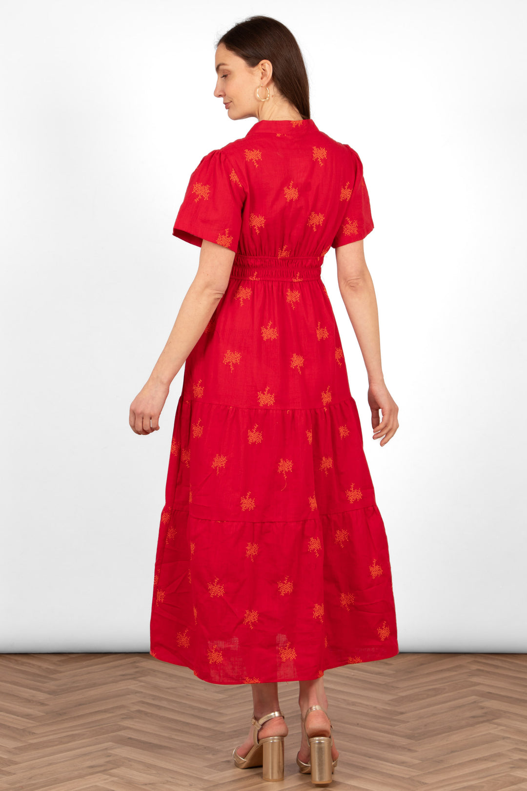 ines-tiered-cotton-maxi-dress-red-orange-embroidered-floral-short-sleeve