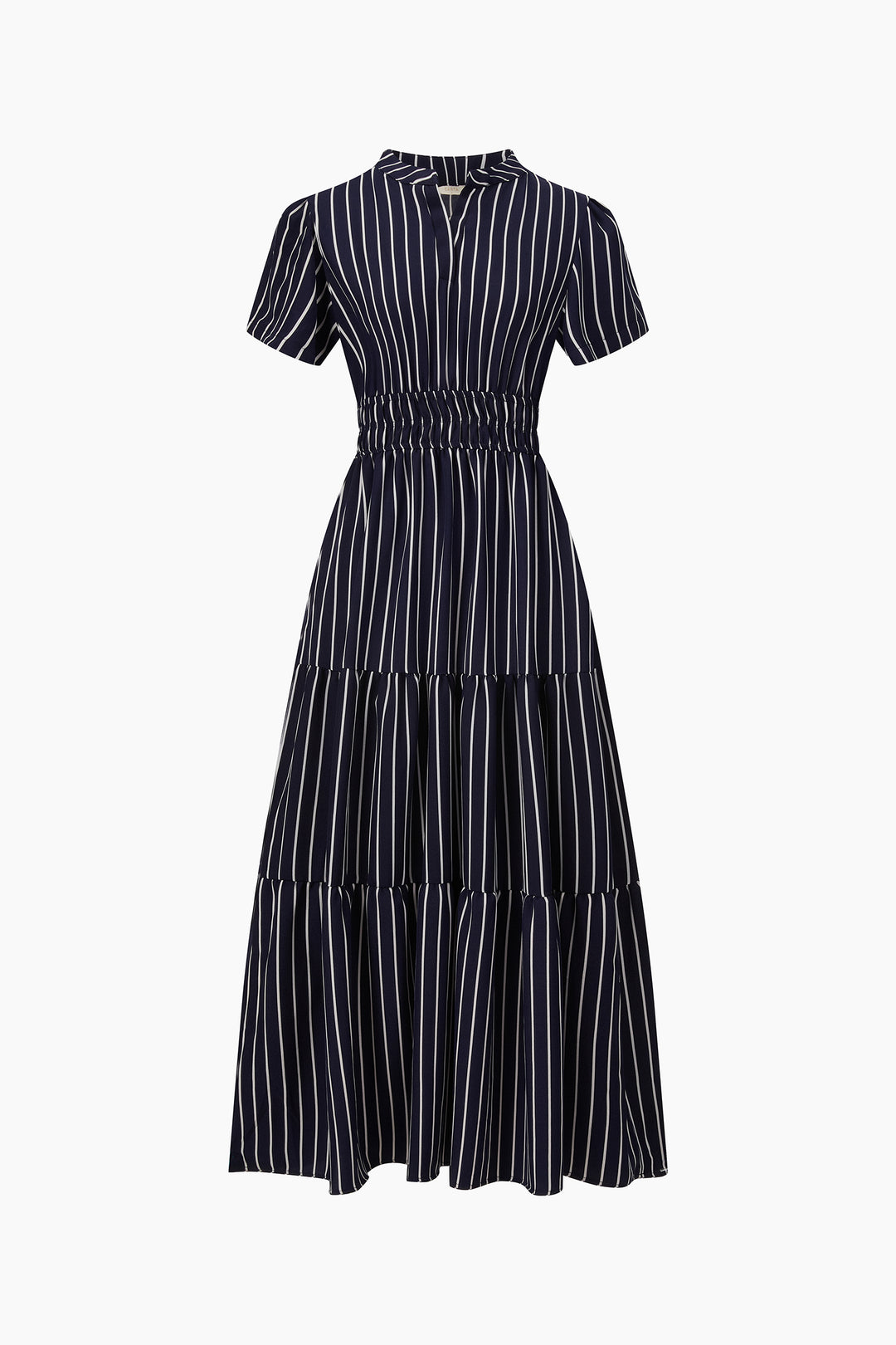 Striped-Tiered-Maxi-Dress-in-Navy-Blue-Product-Shot