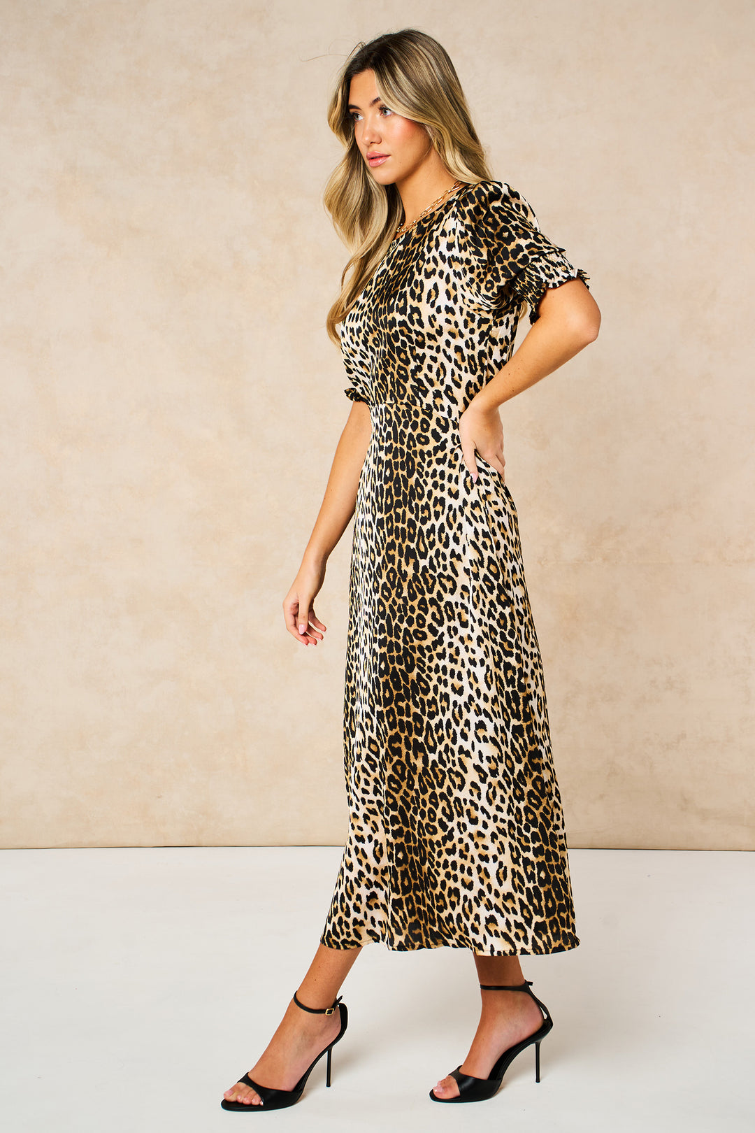 Leopard-Print-Midi-Tea-Dress-in-Cream-Side