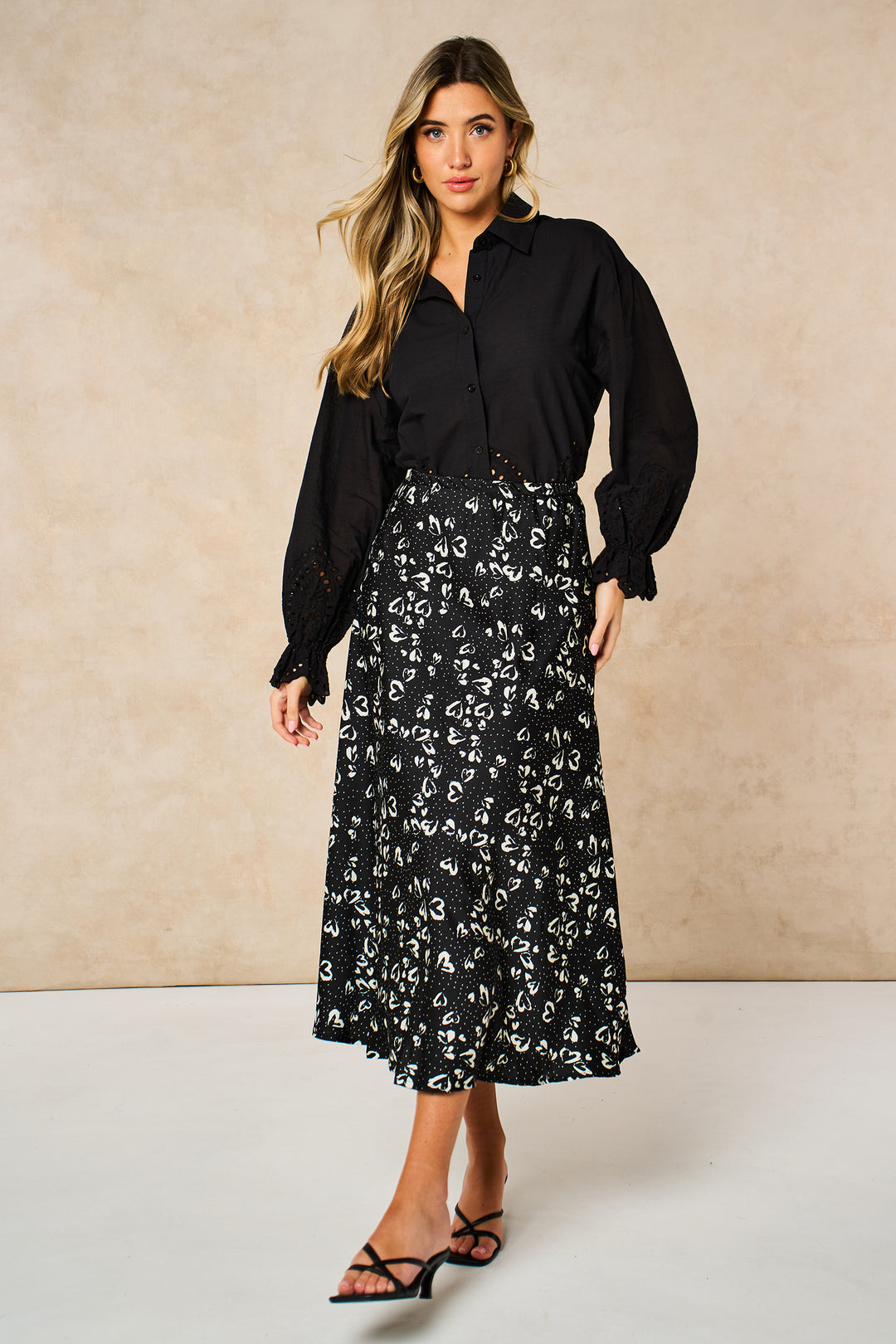 Love-Hearts-Midi-Slip-Skirt-in-Black-posed